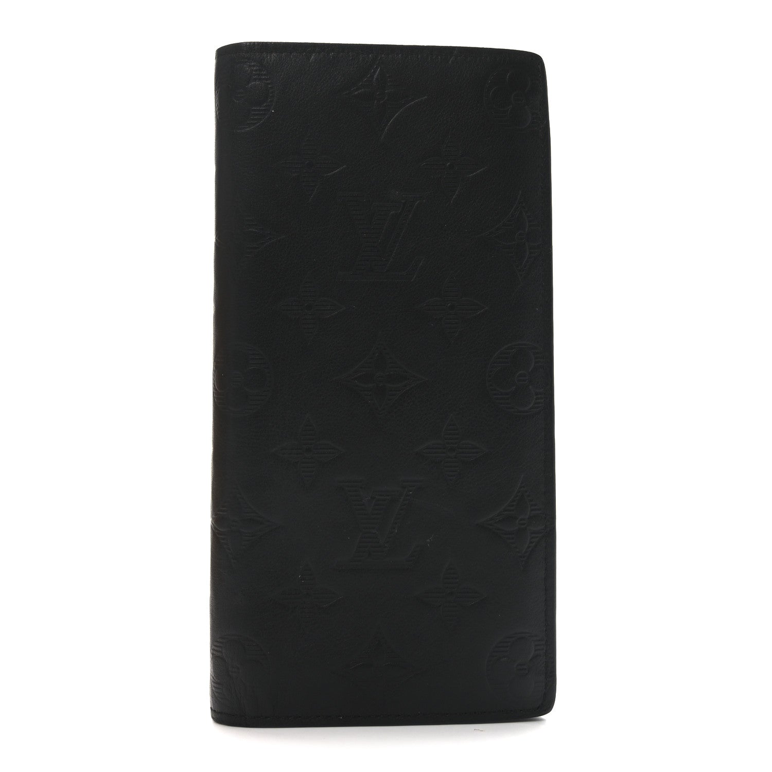 Calfskin Monogram Shadow Brazza Wallet Black