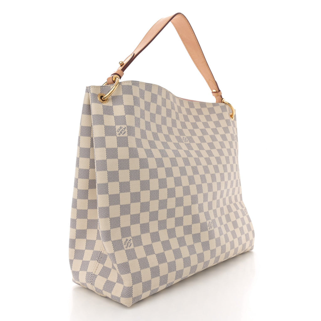 Damier Azur Graceful MM Rose Ballerine