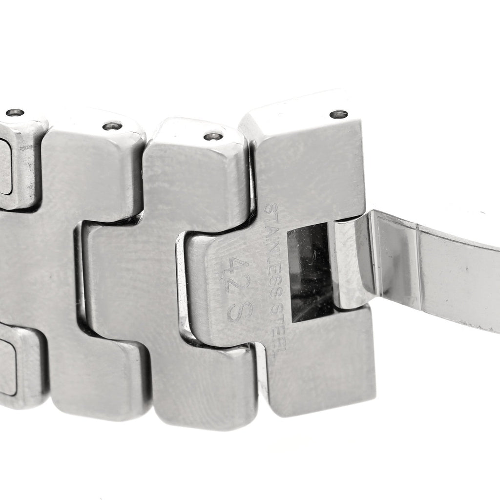 Stainless Steel 42mm Grand H Apple Watch Single Tour Band Gris