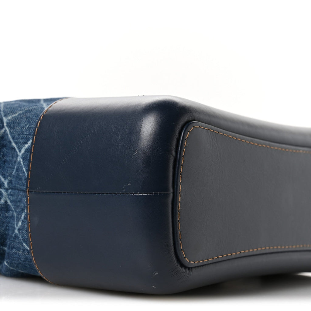 Denim Calfskin Medium Gabrielle Hobo Blue