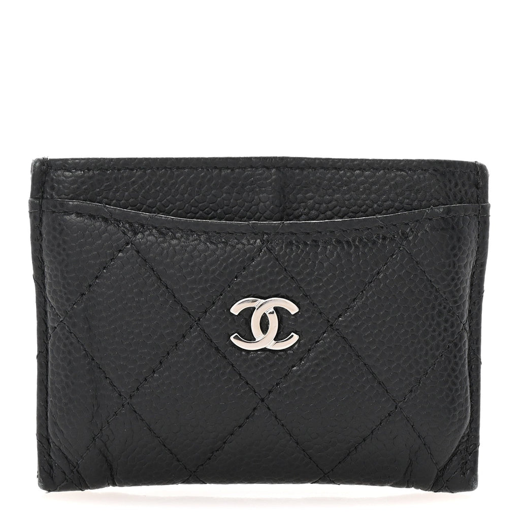 Caviar Quilted  Holder Black