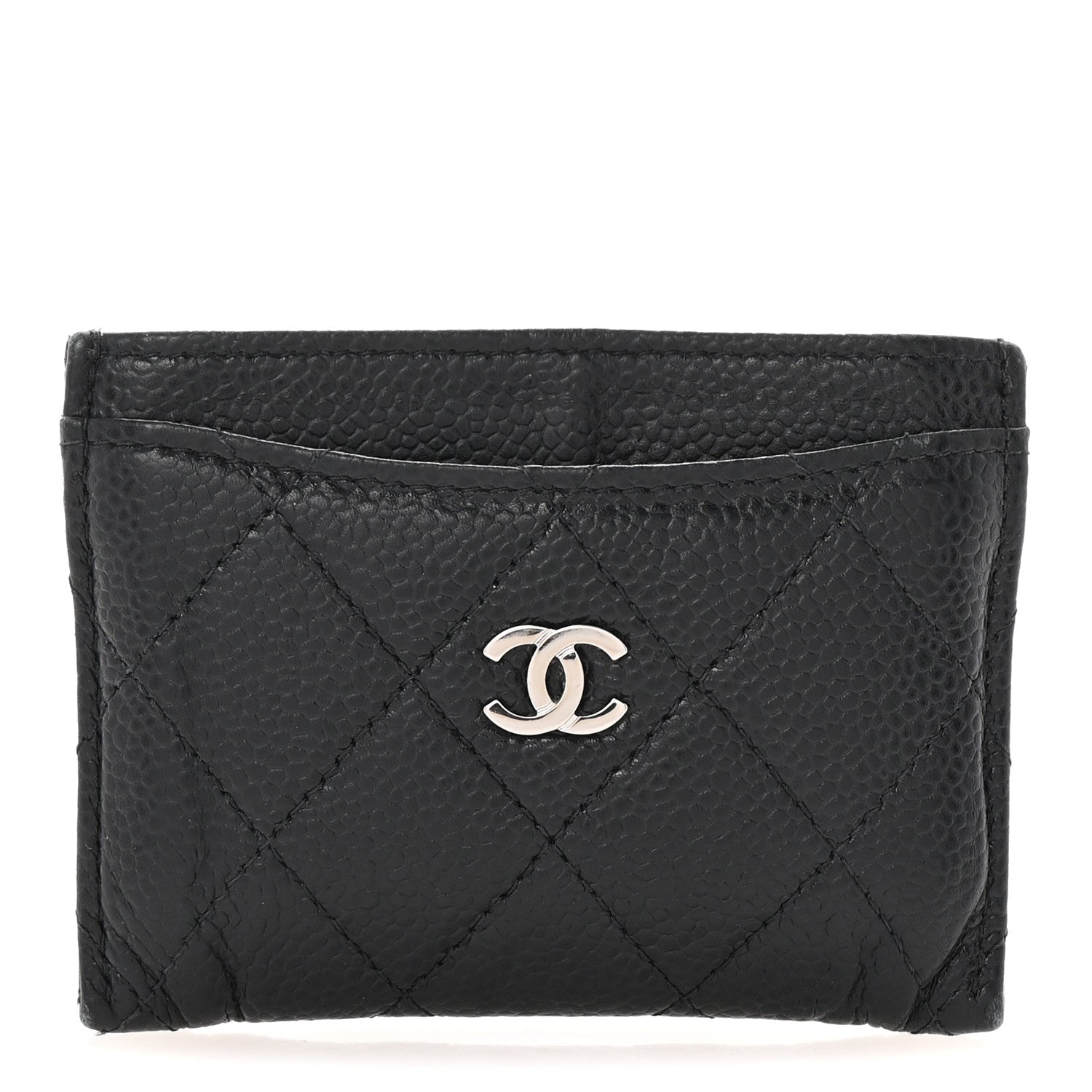 Caviar Quilted  Holder Black