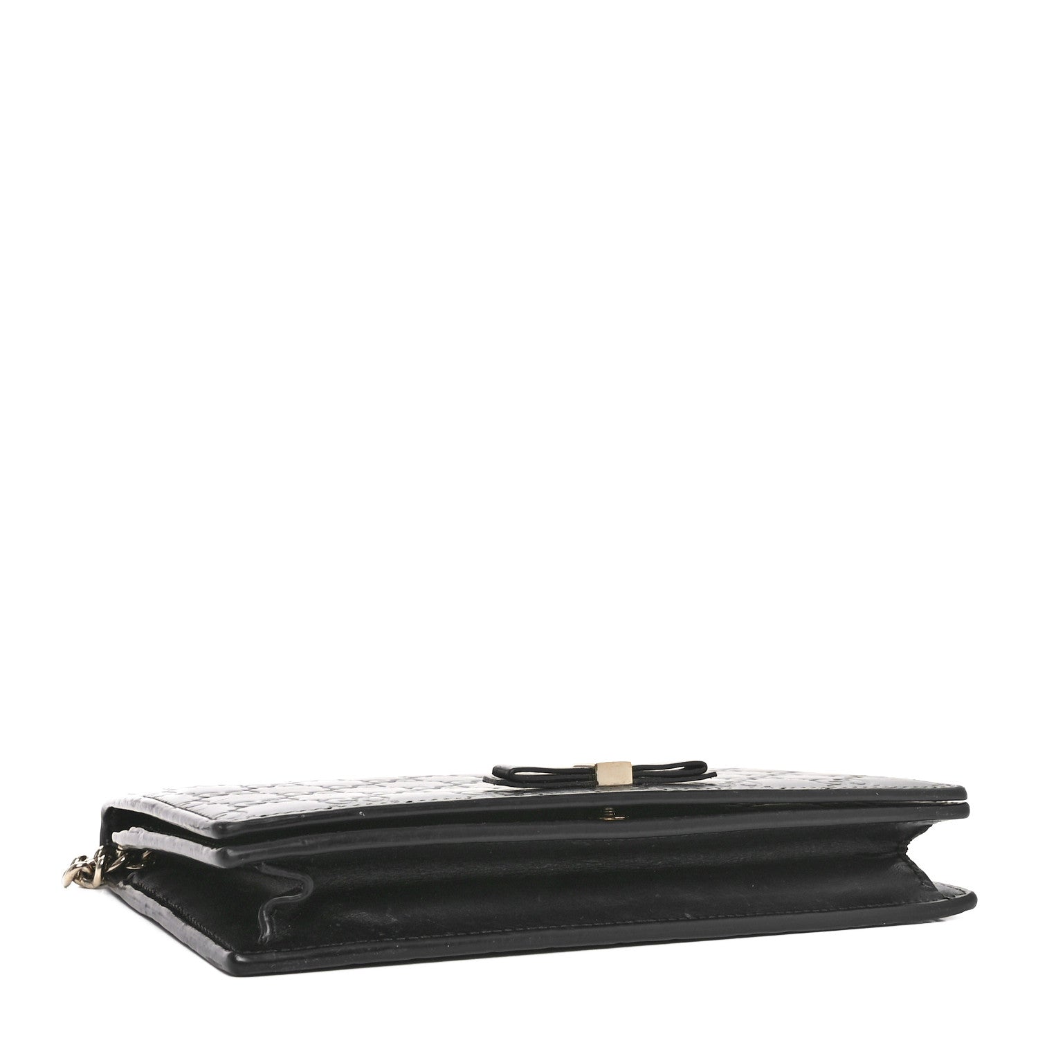Guccissima Signature Bowy Chain Wallet Black