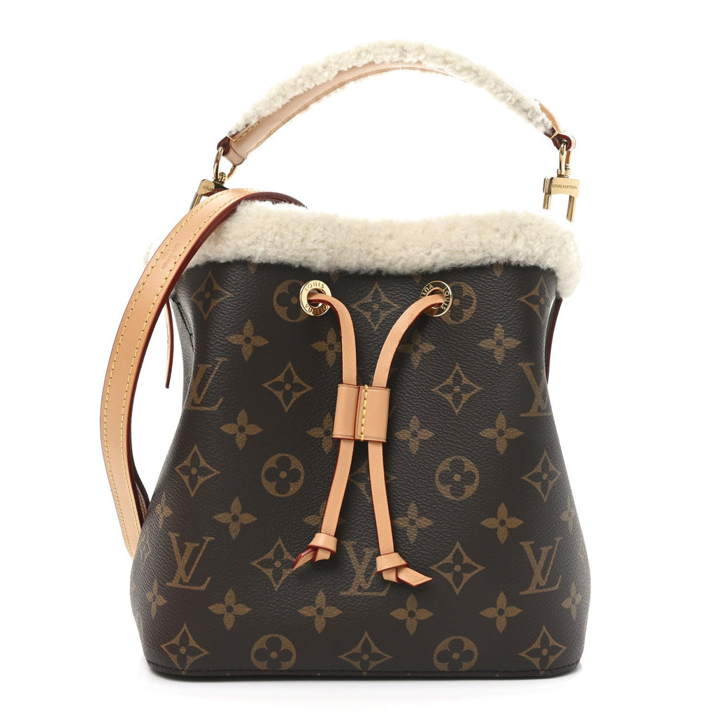 Monogram Shearling Cozygram Neonoe BB