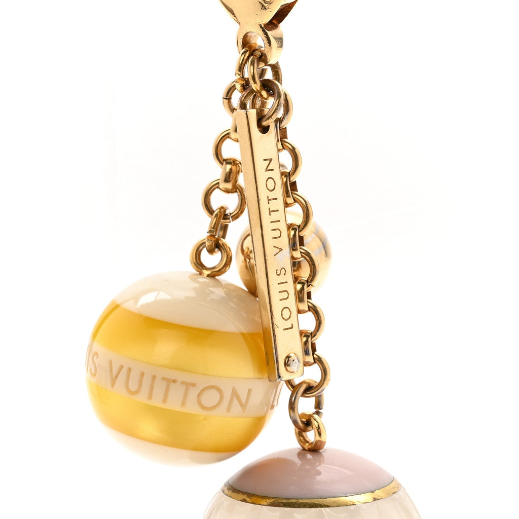 Mini Lin Croisette Bag Charm Yellow