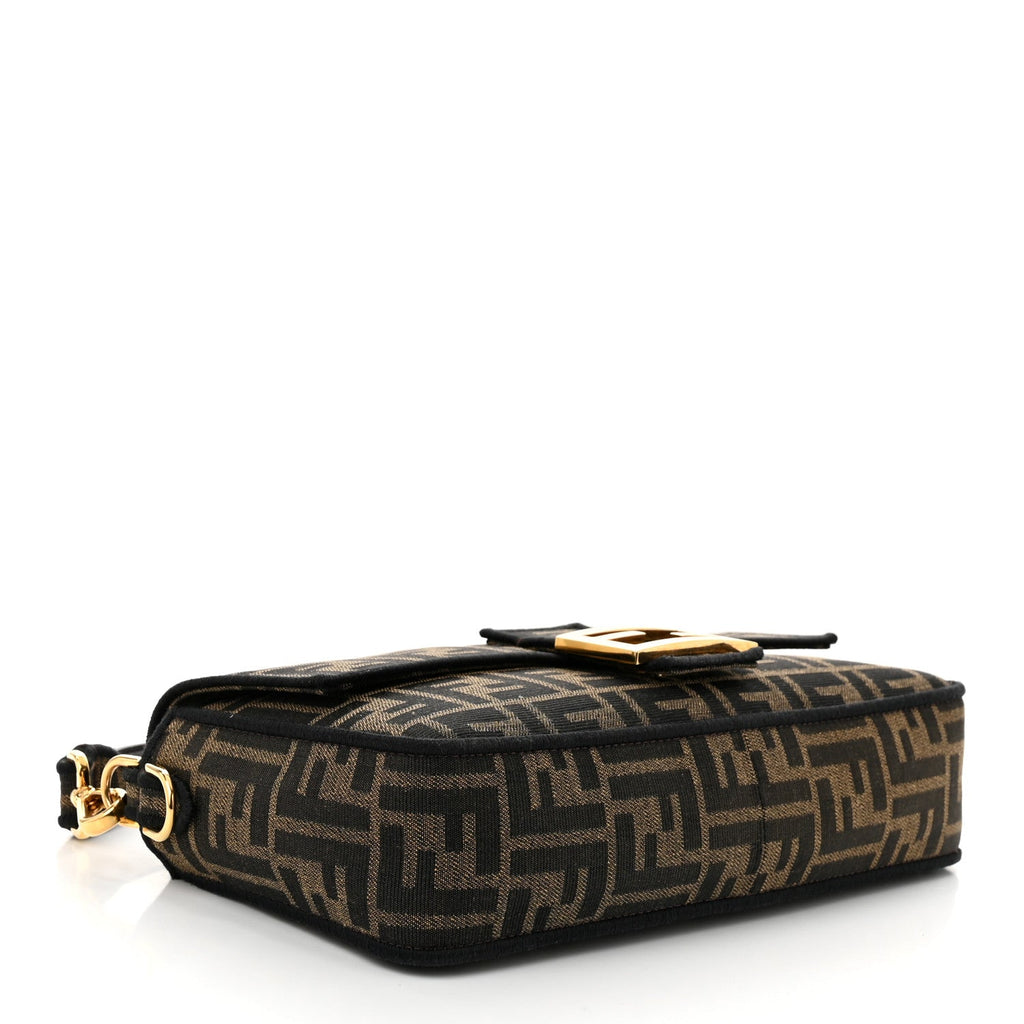 Fabric Jacquard FF 1974 Medium Baguette Tobacco Moro Black