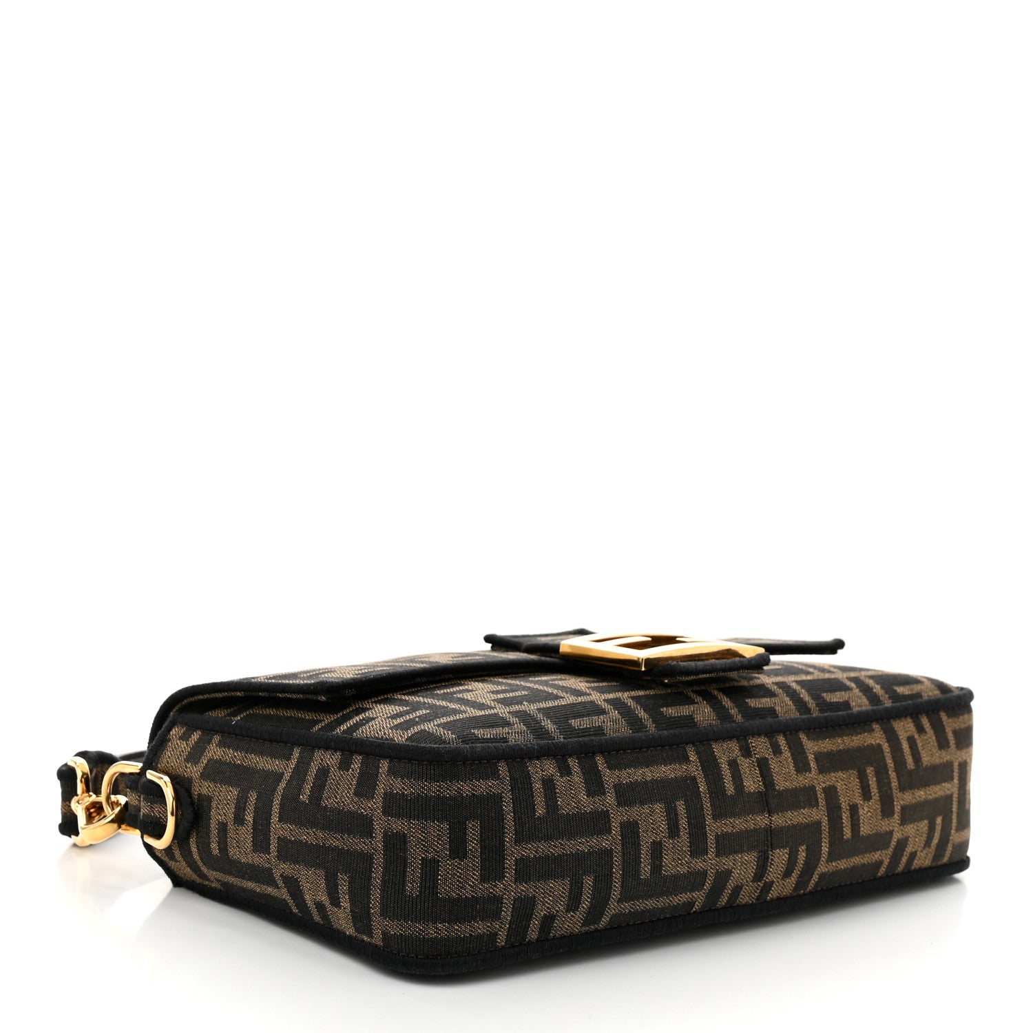 Fabric Jacquard FF 1974 Medium Baguette Tobacco Moro Black