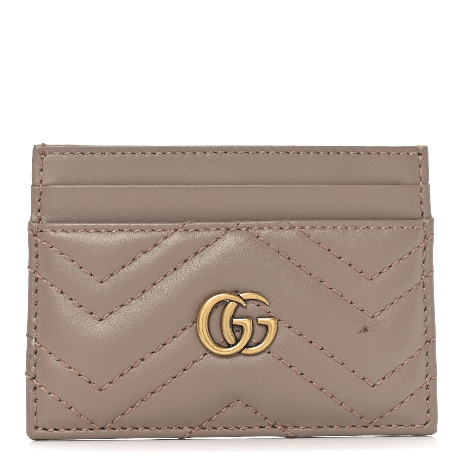 Calfskin Matelasse GG Marmont  Holder Porcelain Rose