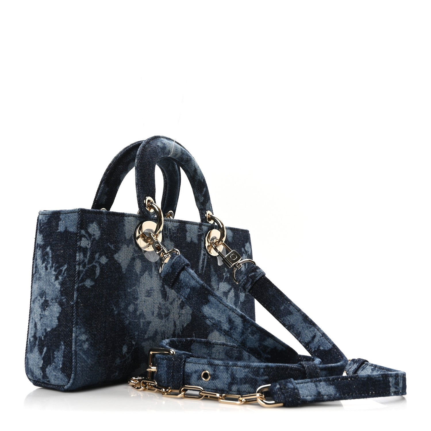 Denim Flowers Cannage Medium Lady D-Joy Blue