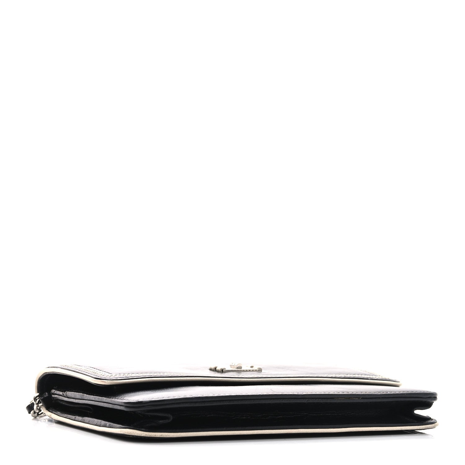 Lambskin Mademoiselle Wallet On Chain WOC Black