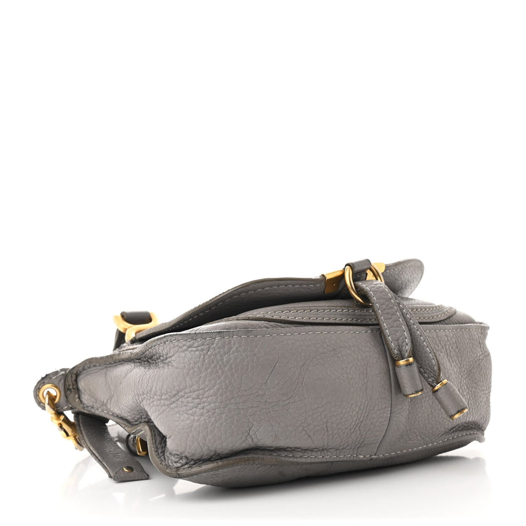 Calfskin Mini Marcie Satchel Cashmere Grey