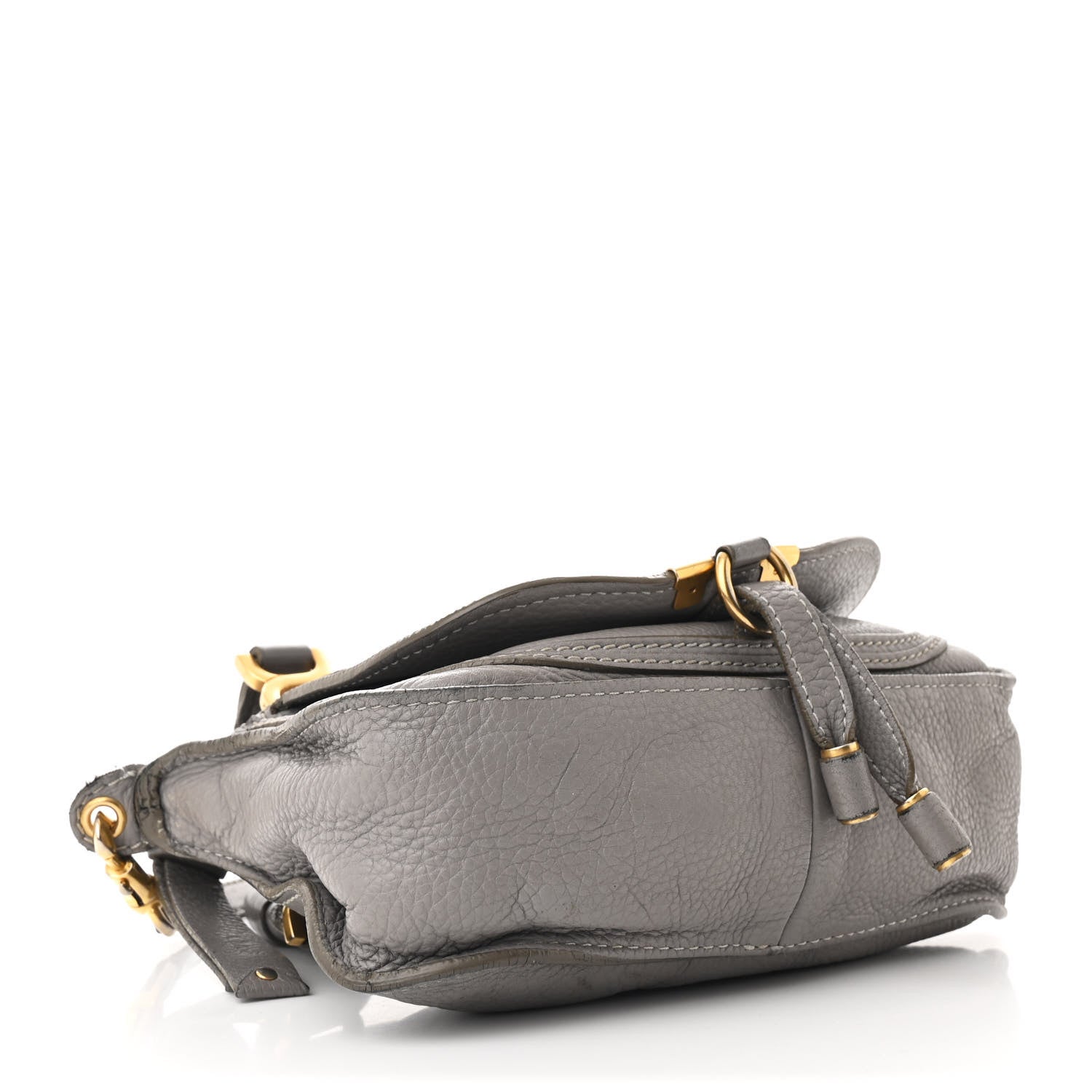 Calfskin Mini Marcie Satchel Cashmere Grey
