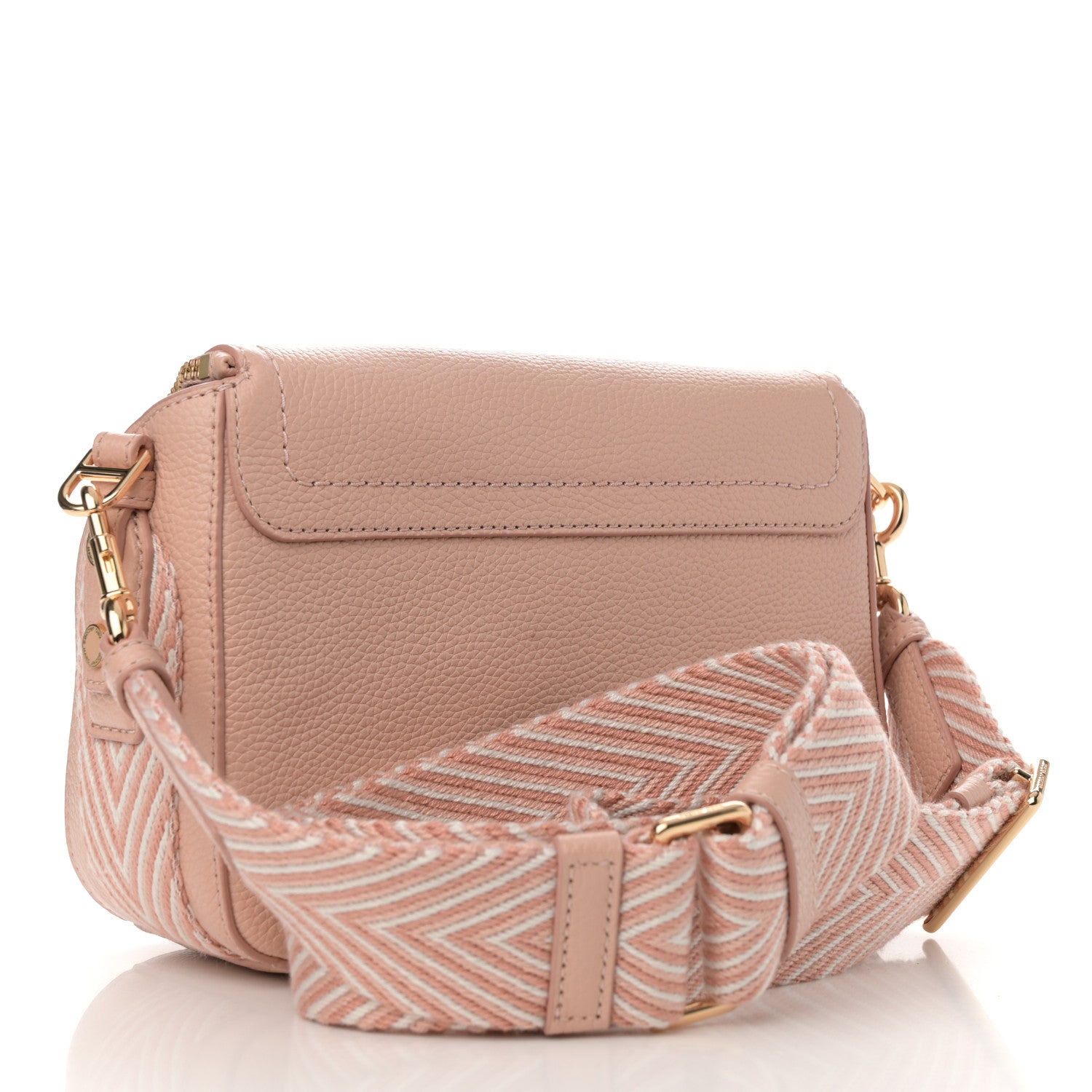 Calfskin Mini The Groove 2.0 Messenger Crossbody Rose