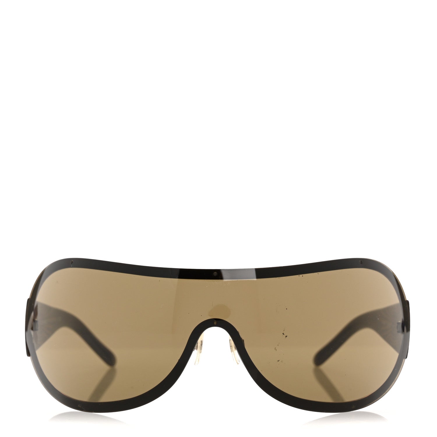 Shield Crystal CC Logo Sunglasses 4148-B Brown