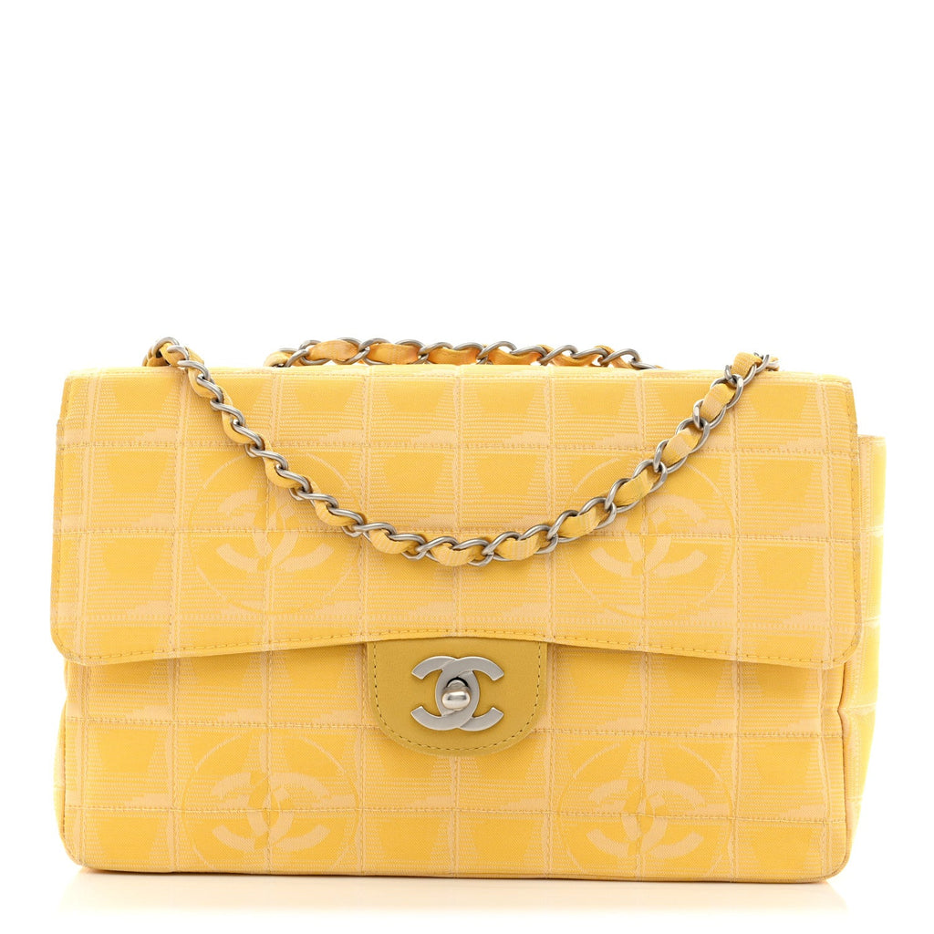 Nylon Medium Travel Flap Yellow