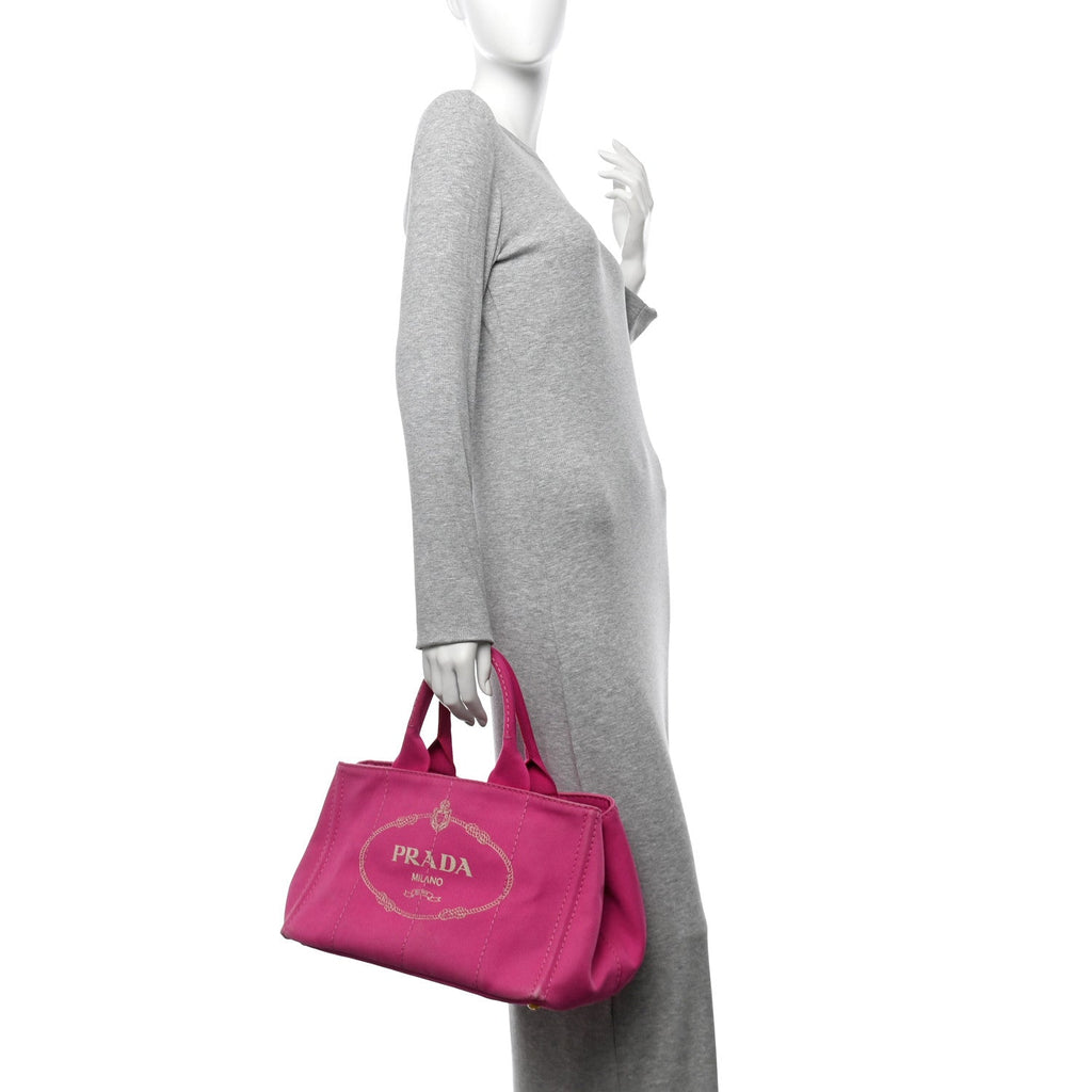 Canapa Logo Shopping Tote Fuxia