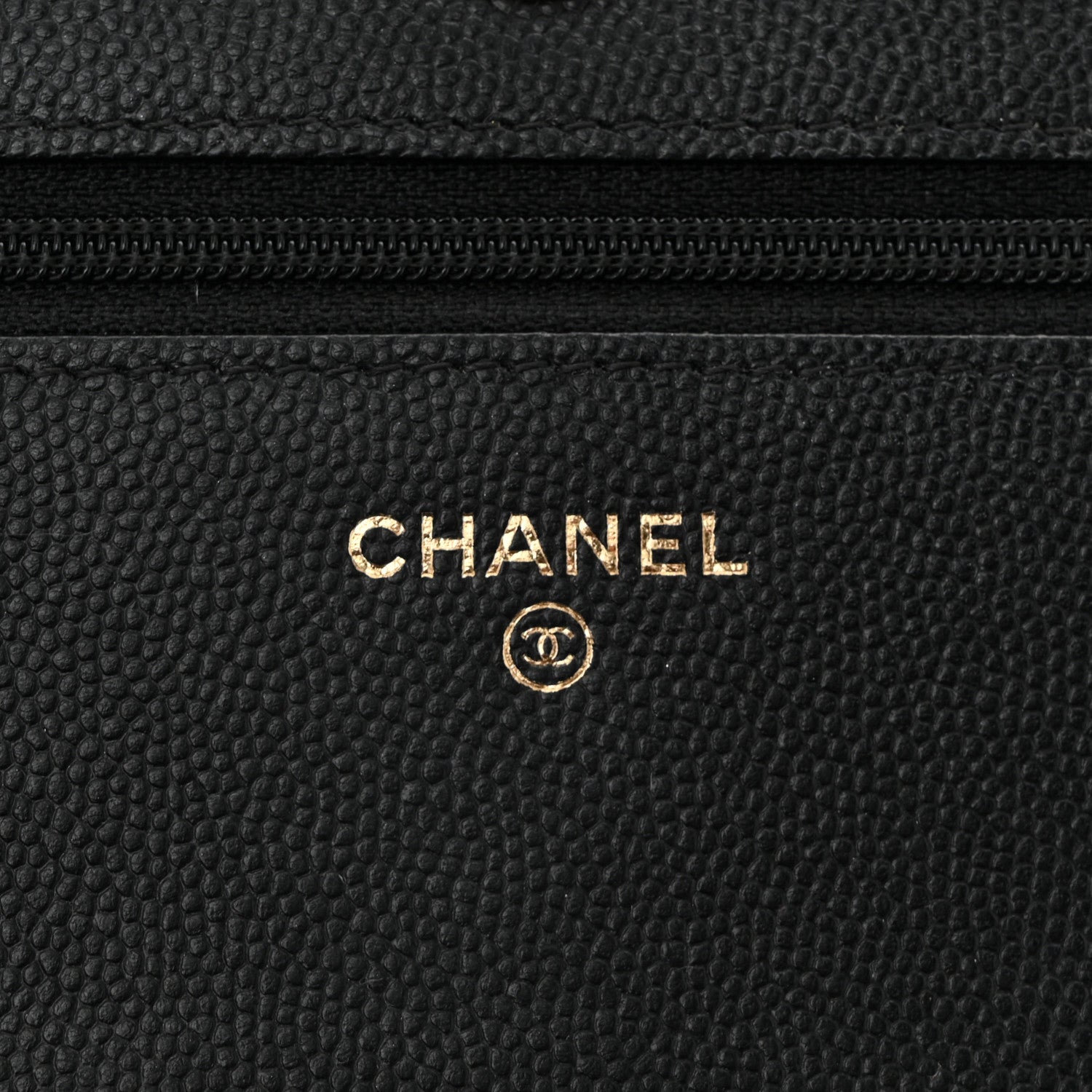 Caviar Quilted Vintage Mademoiselle Wallet On Chain WOC Black