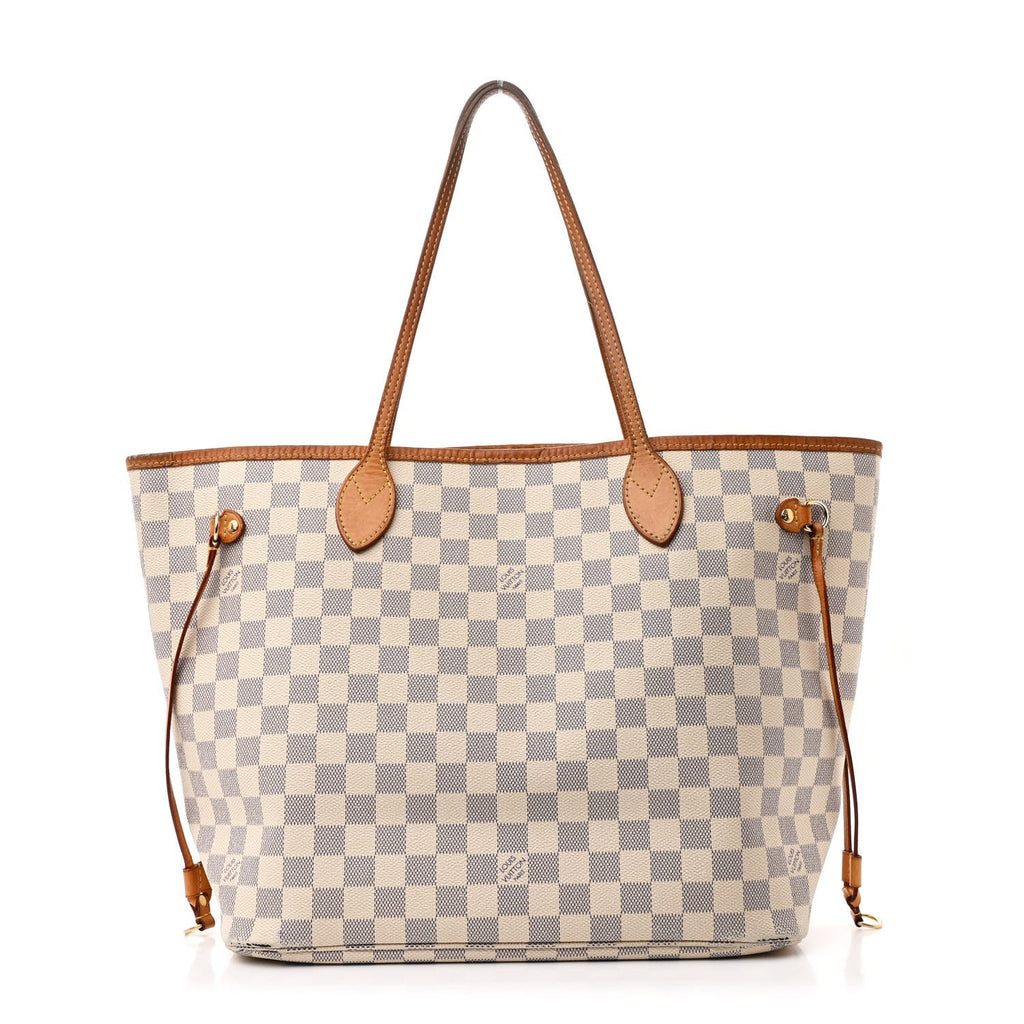Damier Azur Neo Neverfull MM Rose Ballerine