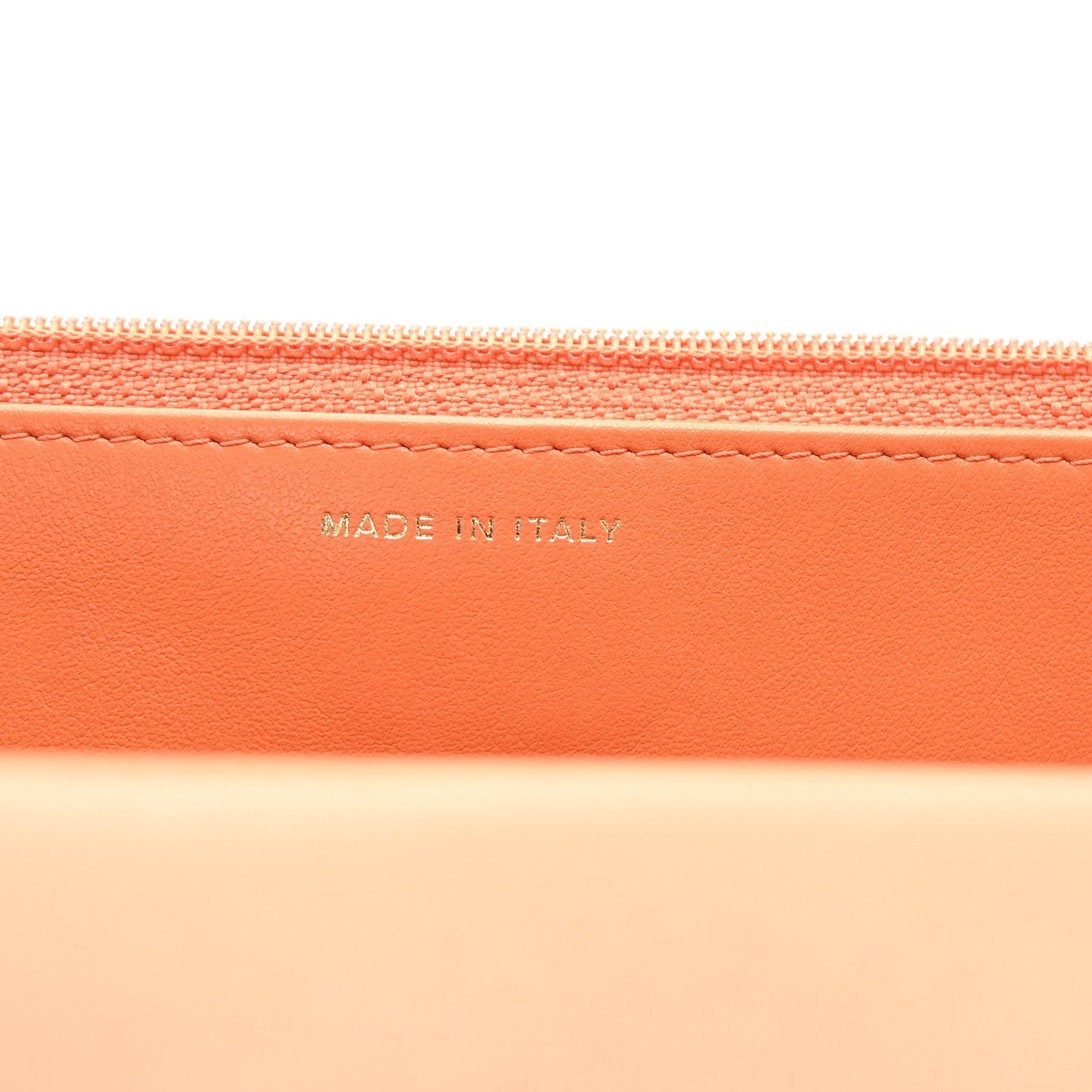Lambskin Quilted Chanel 19 Wallet On Chain WOC Orange