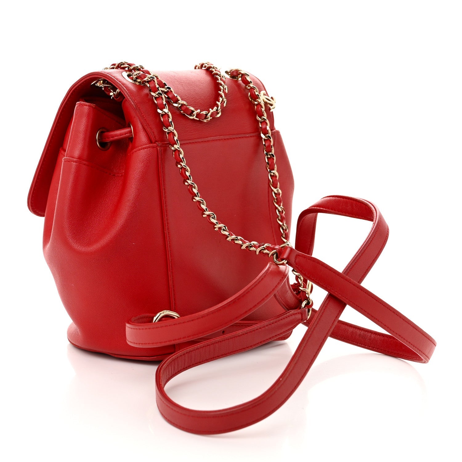 Lambskin CC Mania Backpack Red