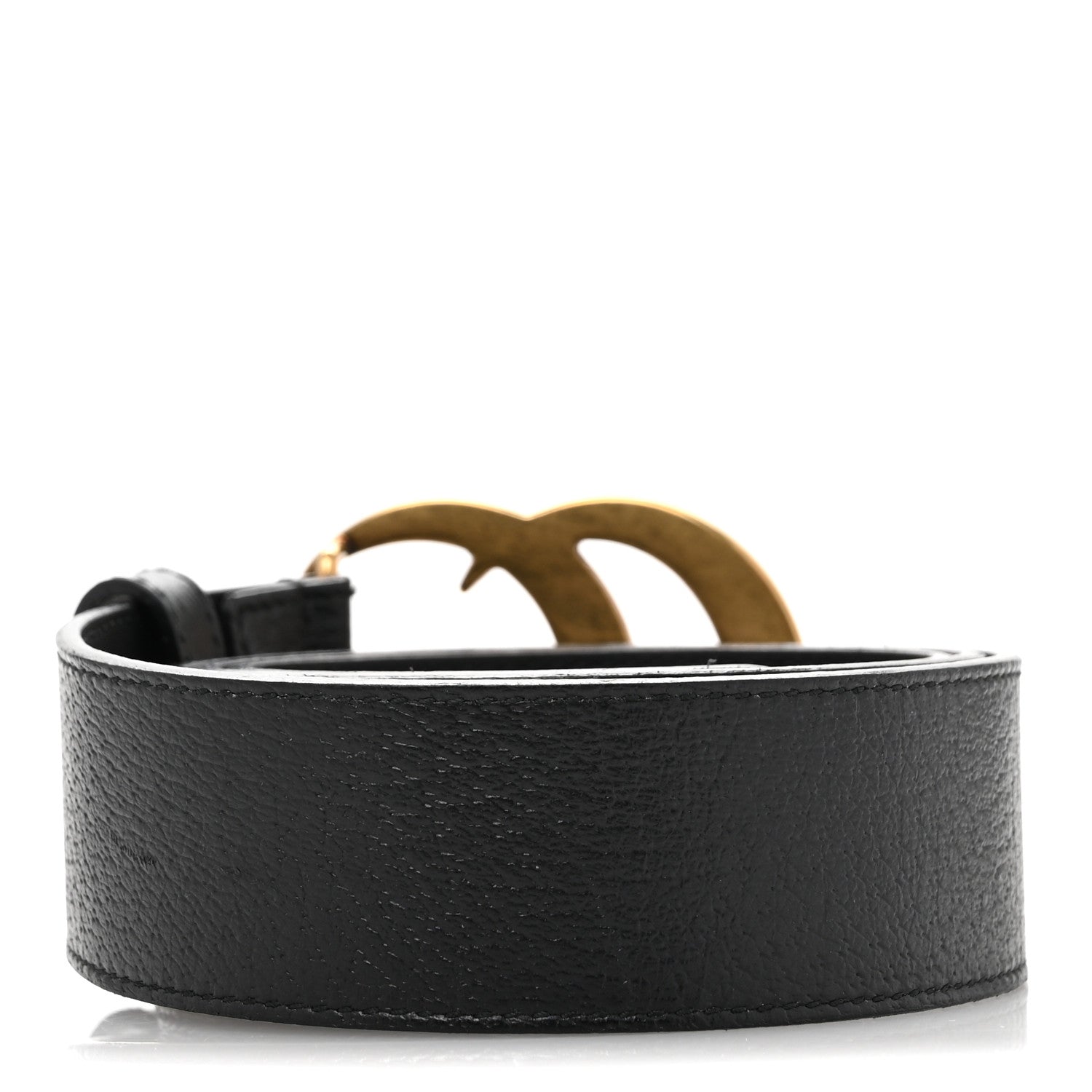 Textured Calfskin Double G 40mm Belt 95 38 Black