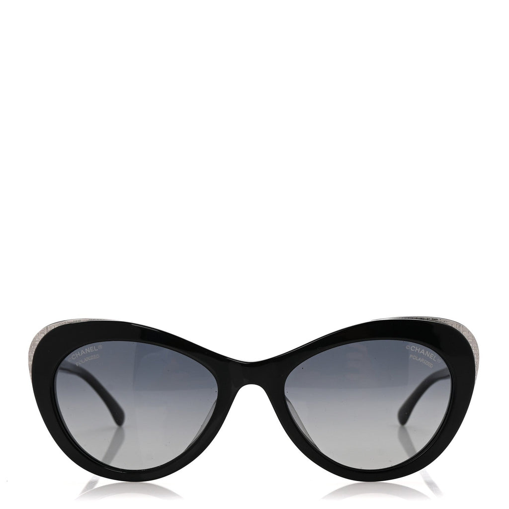 Acetate Polarized Cat Eye CC Sunglasses 5432 Black