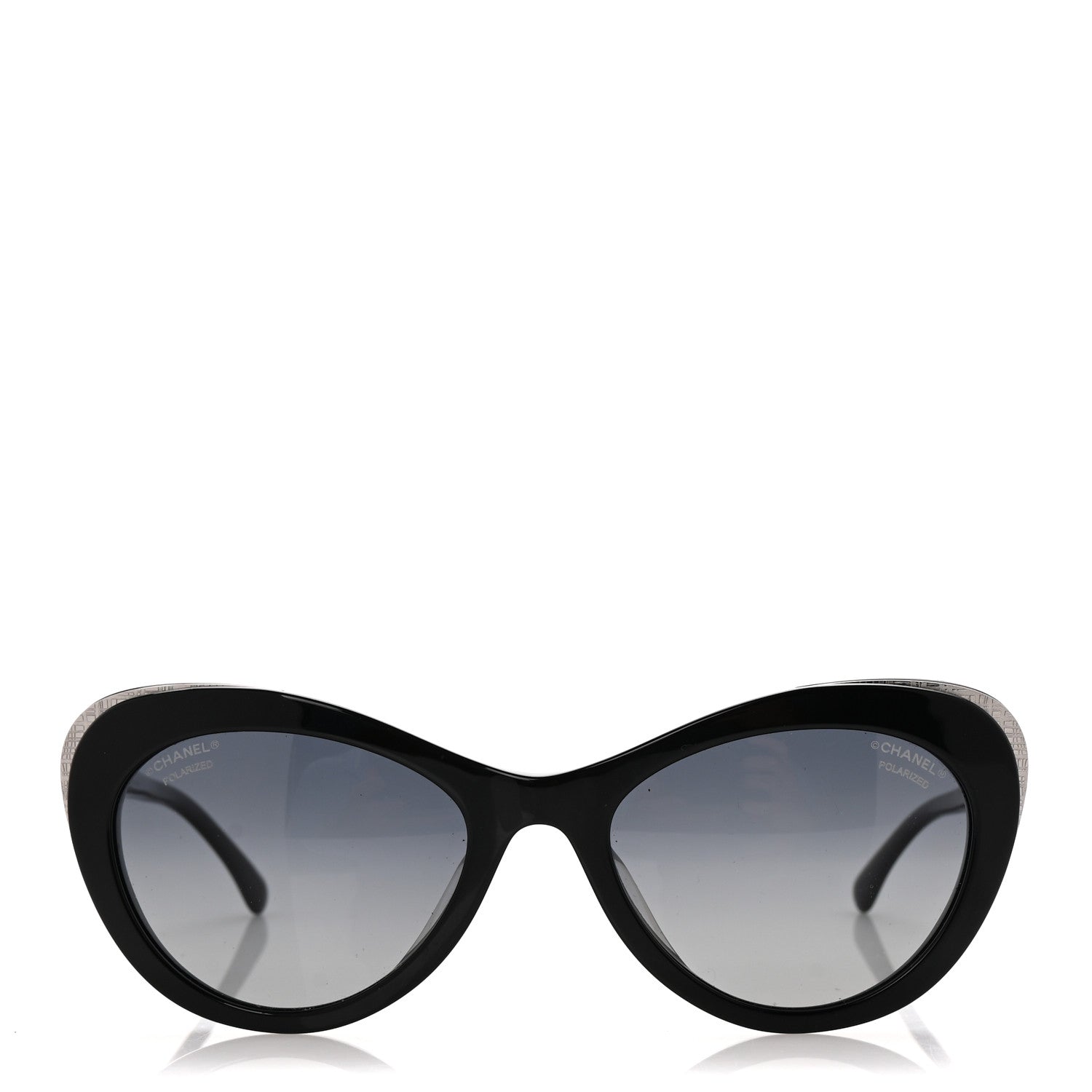 Acetate Polarized Cat Eye CC Sunglasses 5432 Black