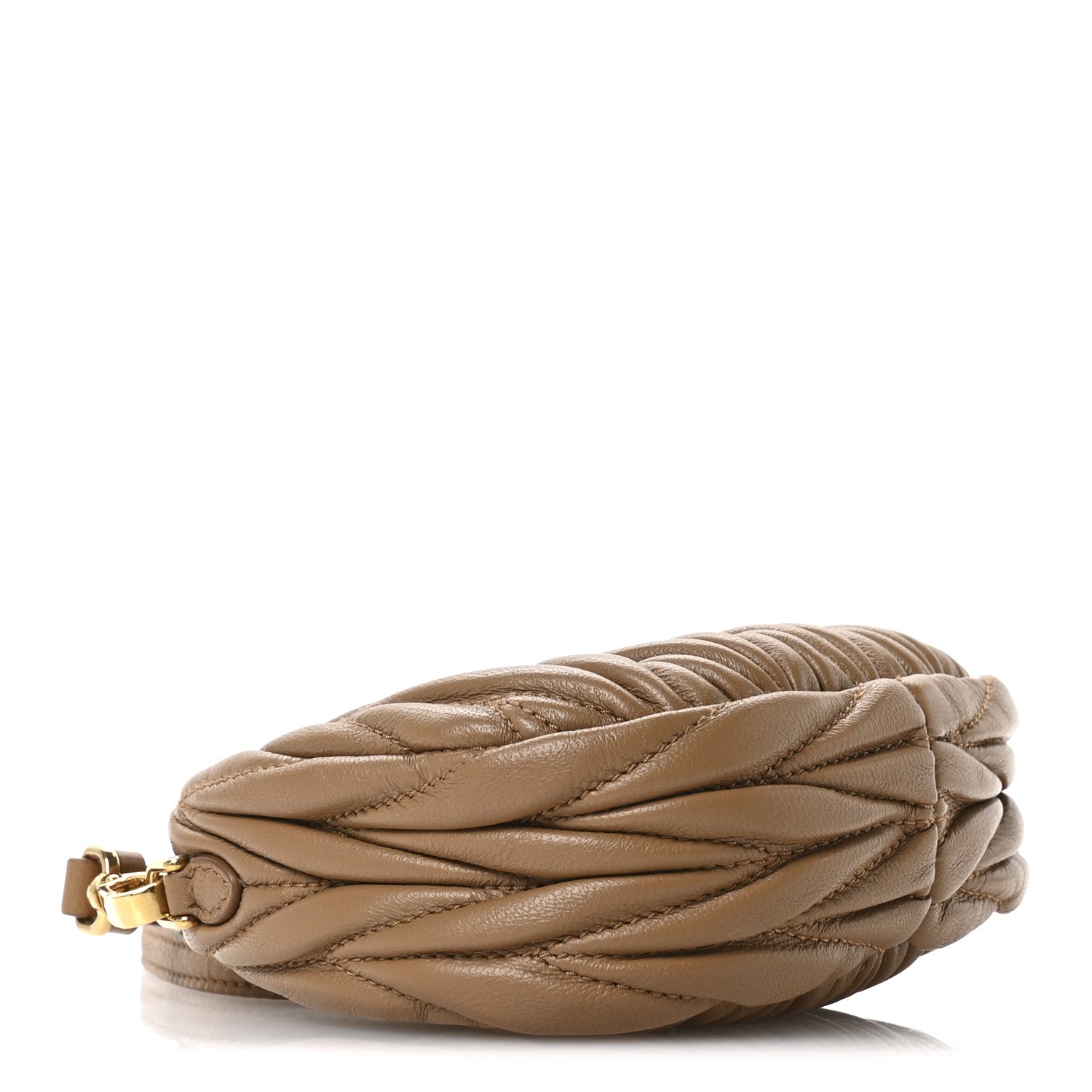 Nappa Matelasse Micro Wander Hobo Caramel
