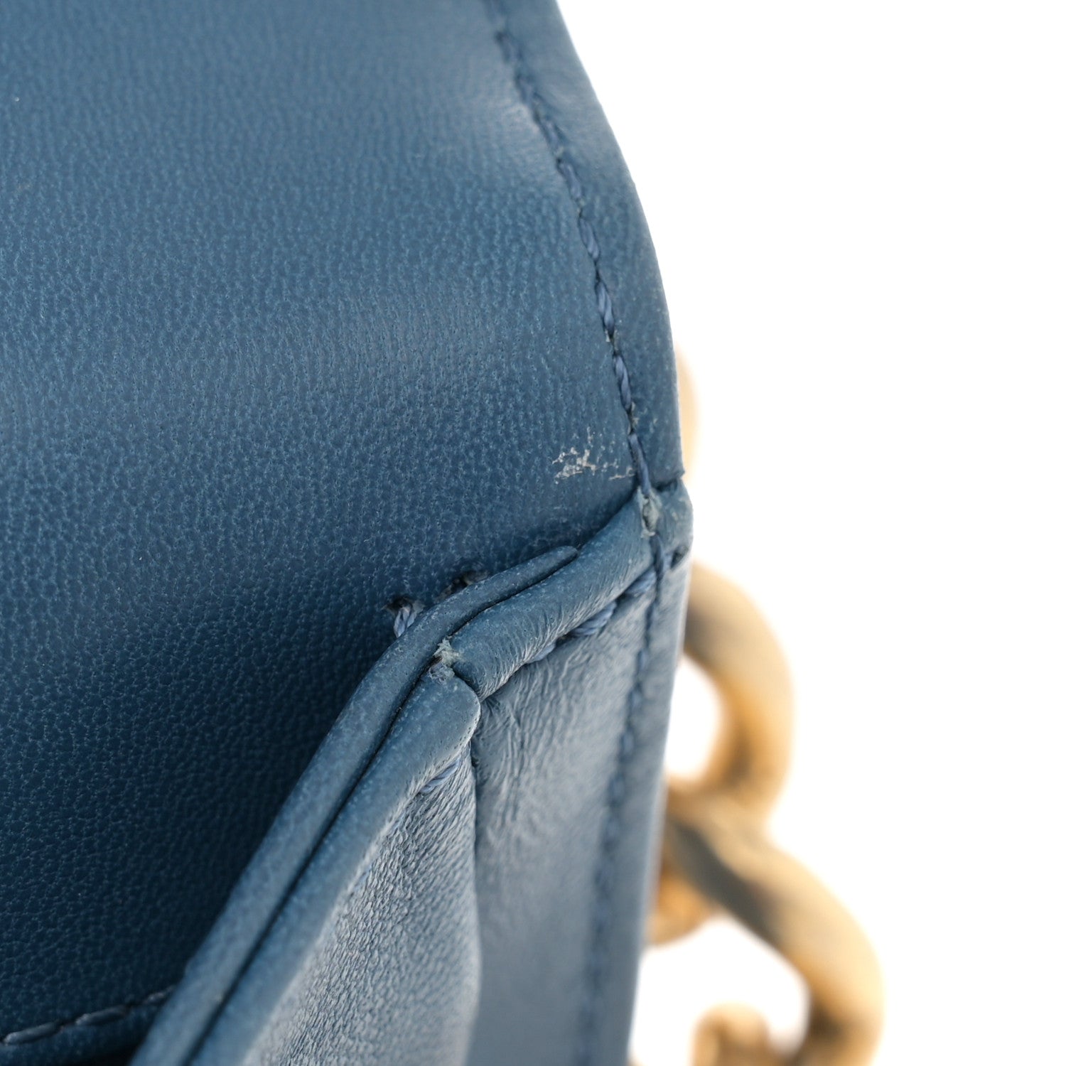 Lambskin Quilted New Medium Boy Flap Dark Blue