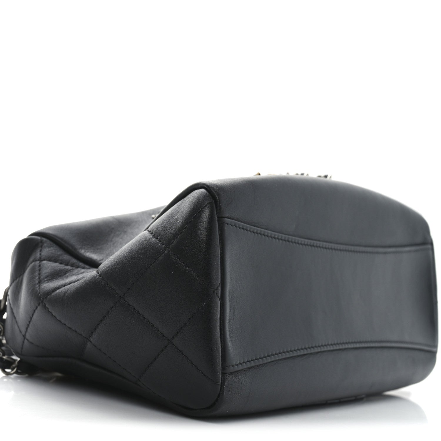 Calfskin Chain 20s Signature Hobo Black