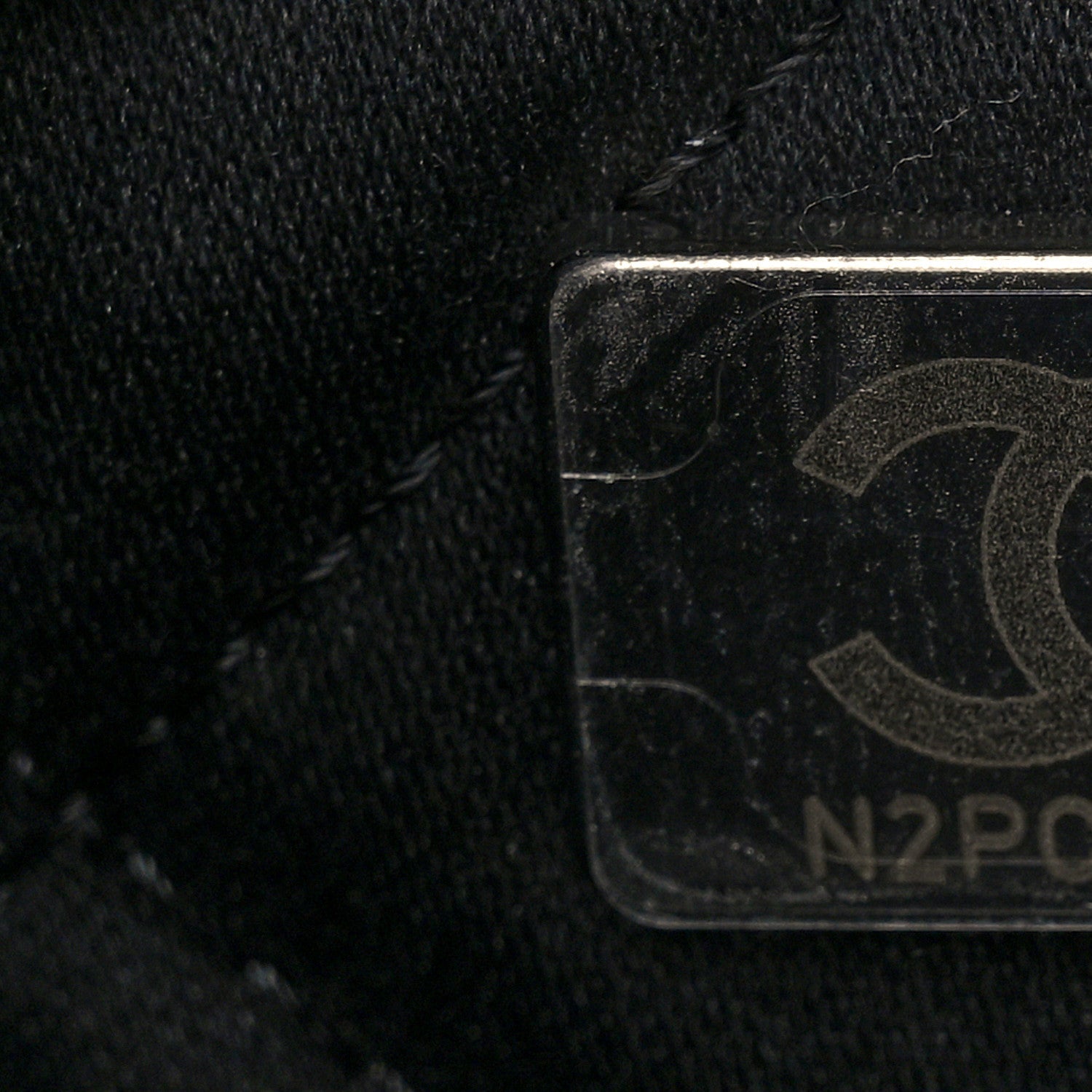 Denim Patchwork Quilted Chanel 22 Black