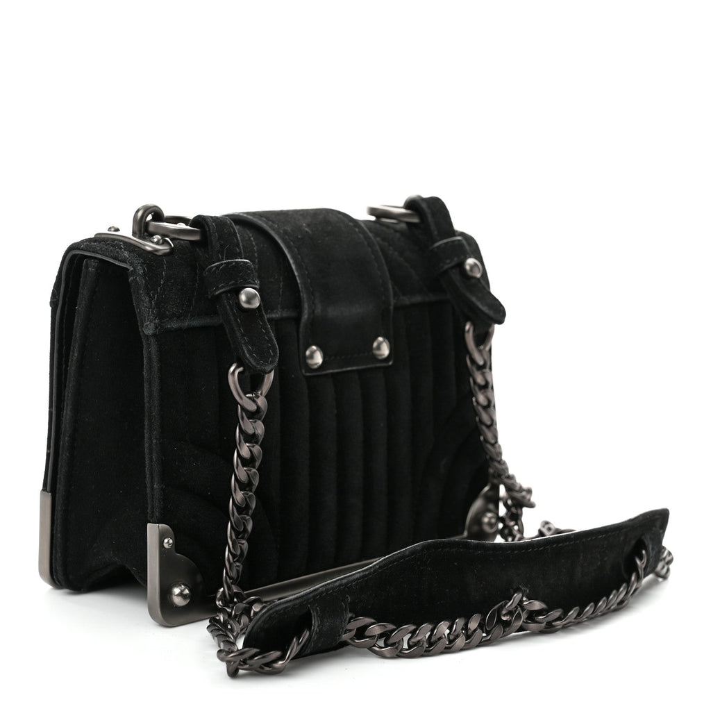 Velvet Impuntu Cahier Bag Black