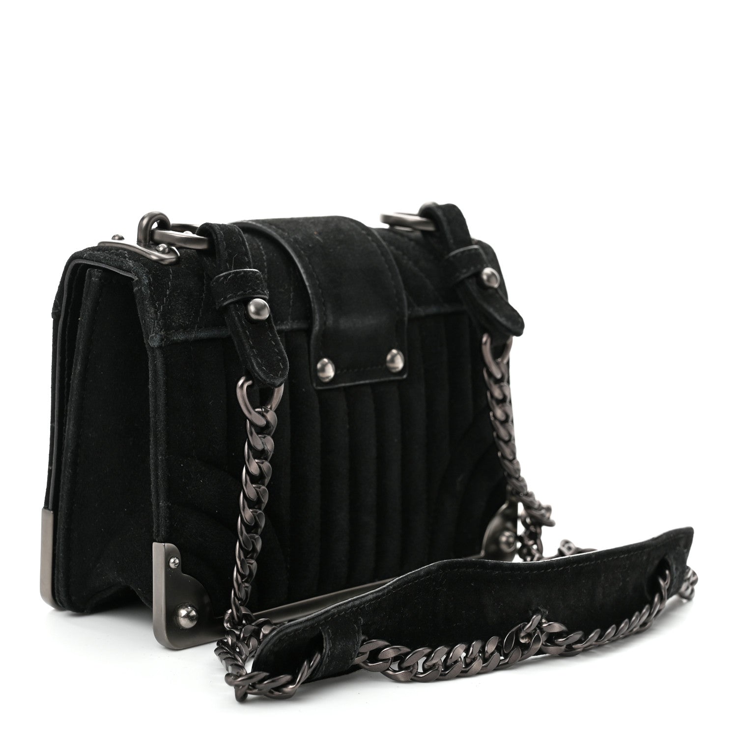 Velvet Impuntu Cahier Bag Black