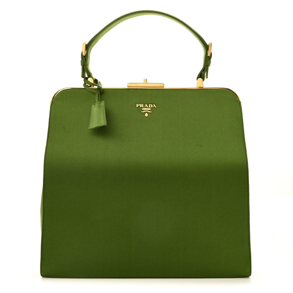 Satin Framed Bag Felce