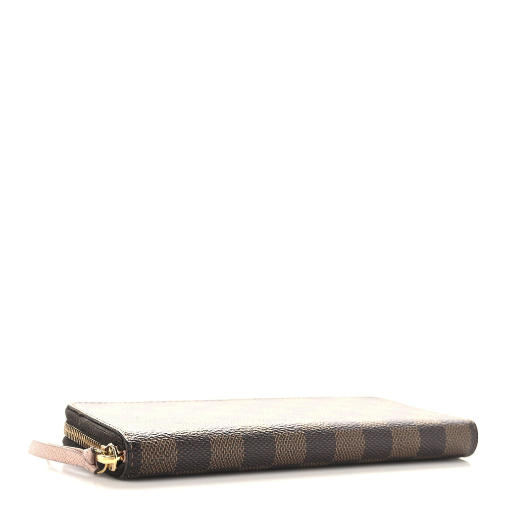 Damier Ebene Clemence Wallet Rose Ballerine