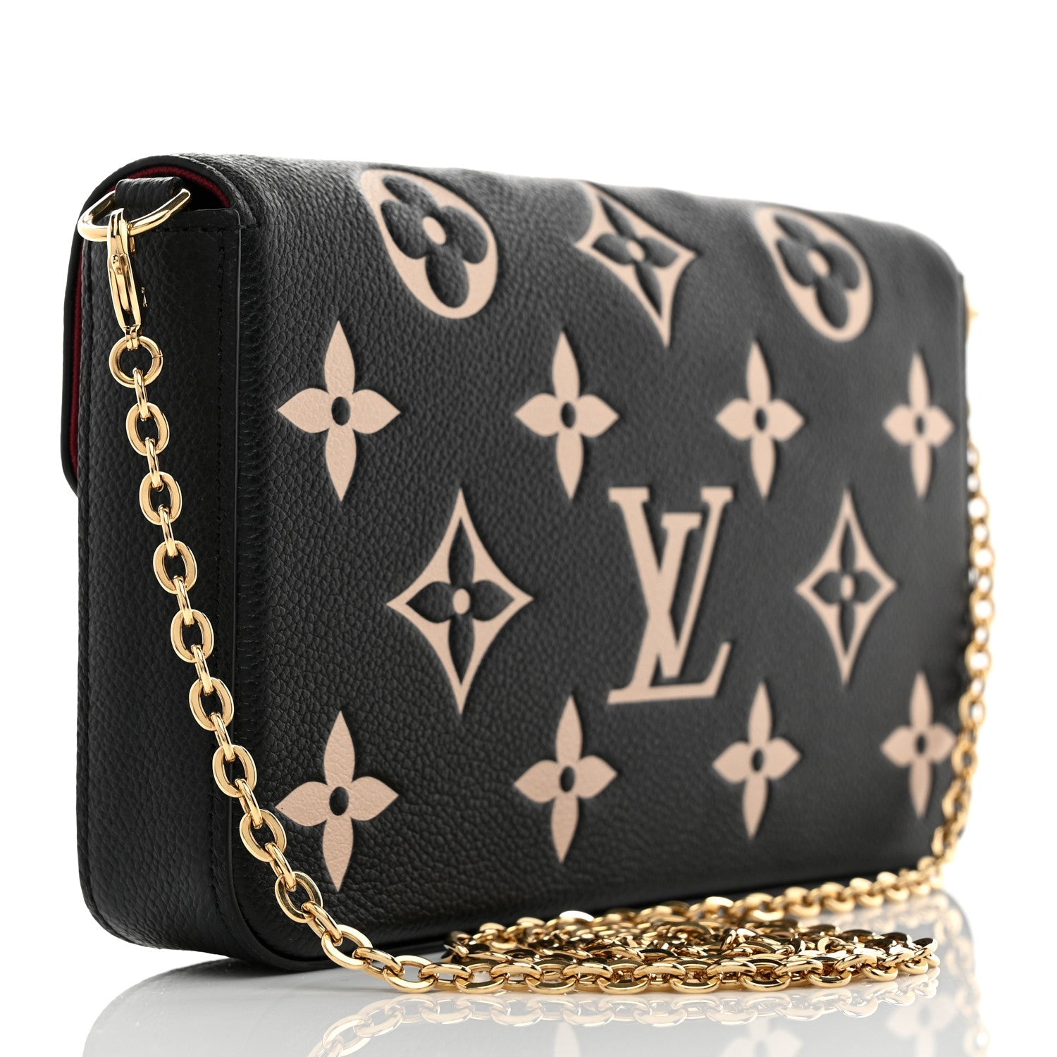 Empreinte Monogram Giant Felicie Pochette Black Beige