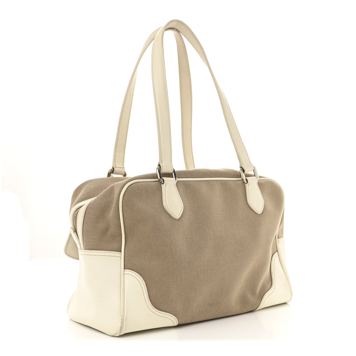 Jacquard Logo Handbag Corda White