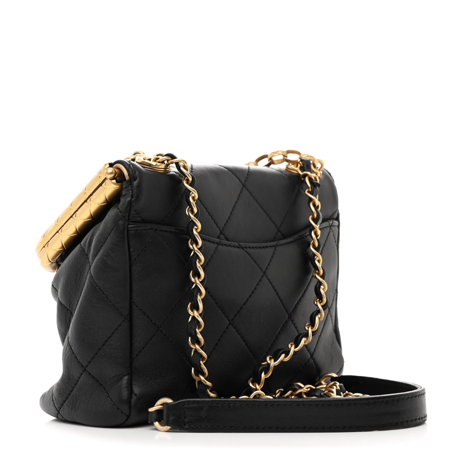 Lambskin Quilted My Crush Bag Black