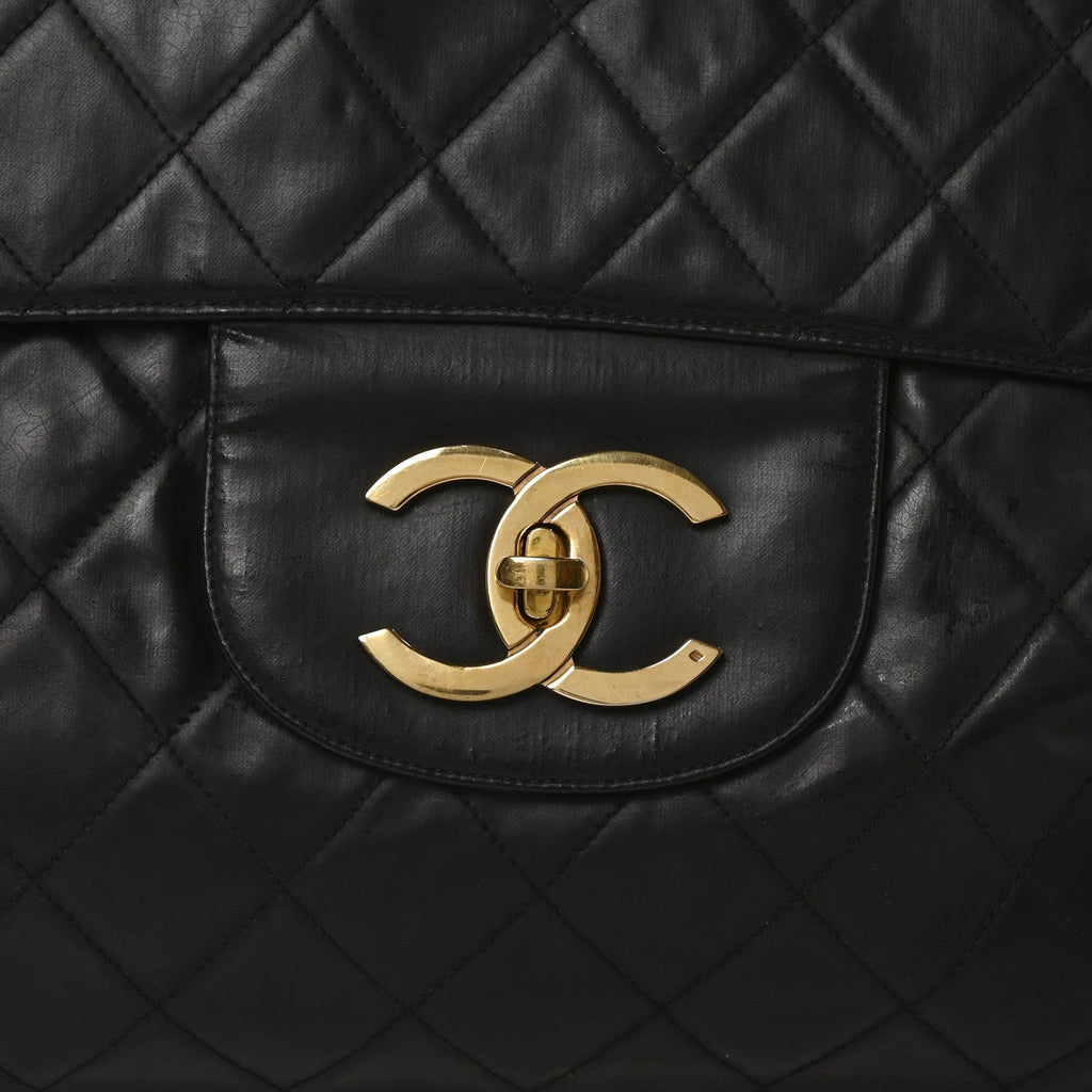 Vinyl XXL Jumbo Maxi Flap Bag
