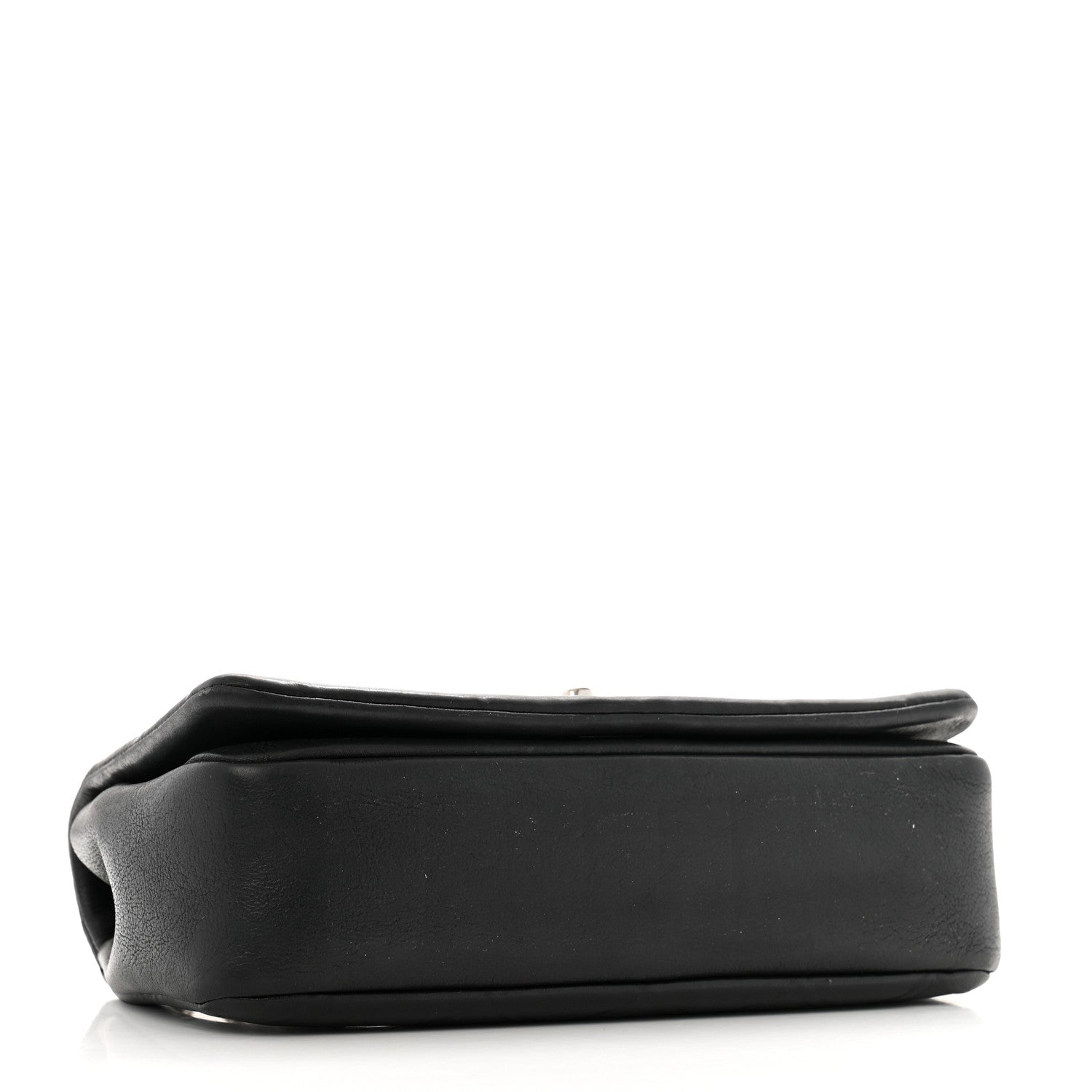 Calfskin Diamond Embossed Small New Chic Flap Black