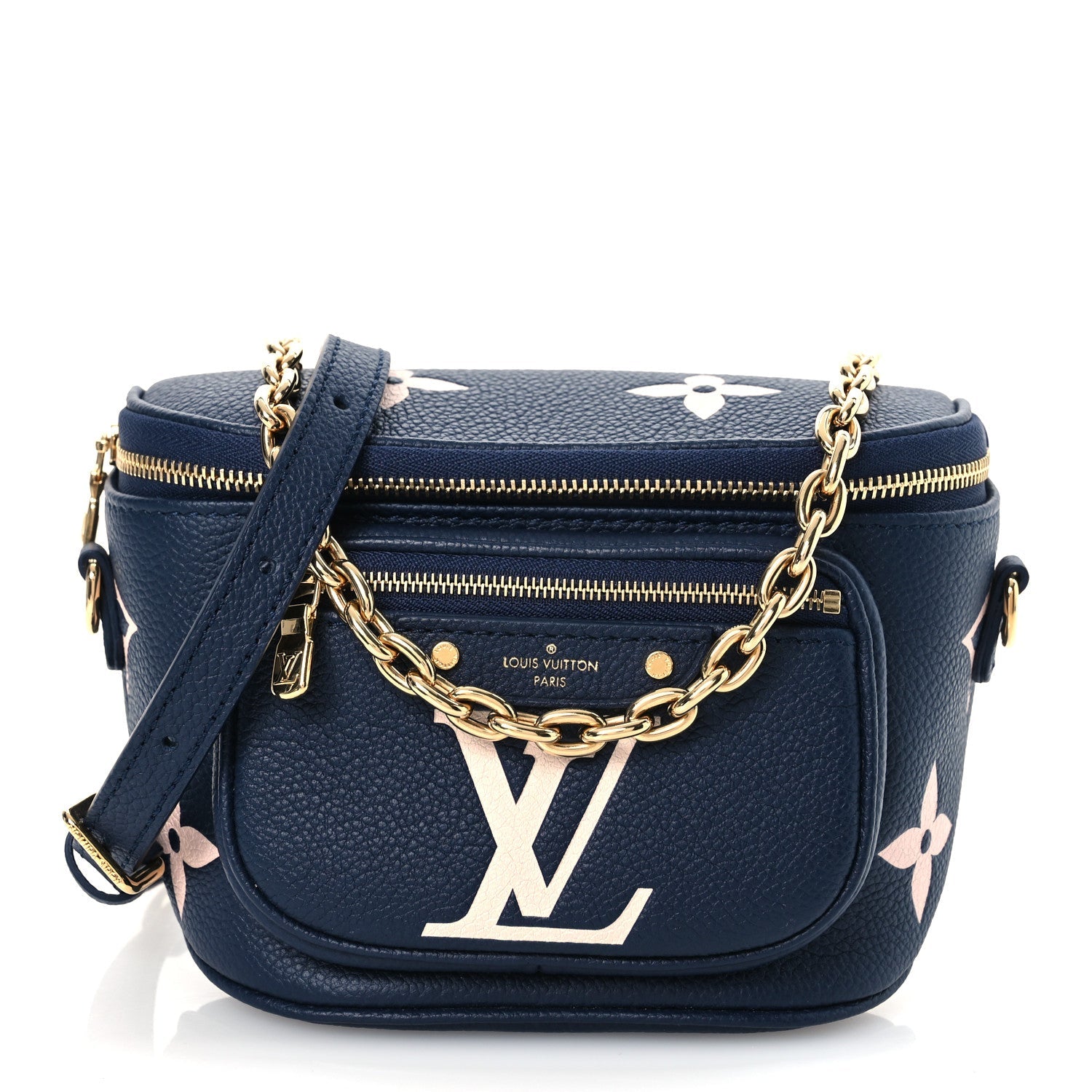 Empreinte Monogram Giant Mini By The Pool Bumbag Navy Creme