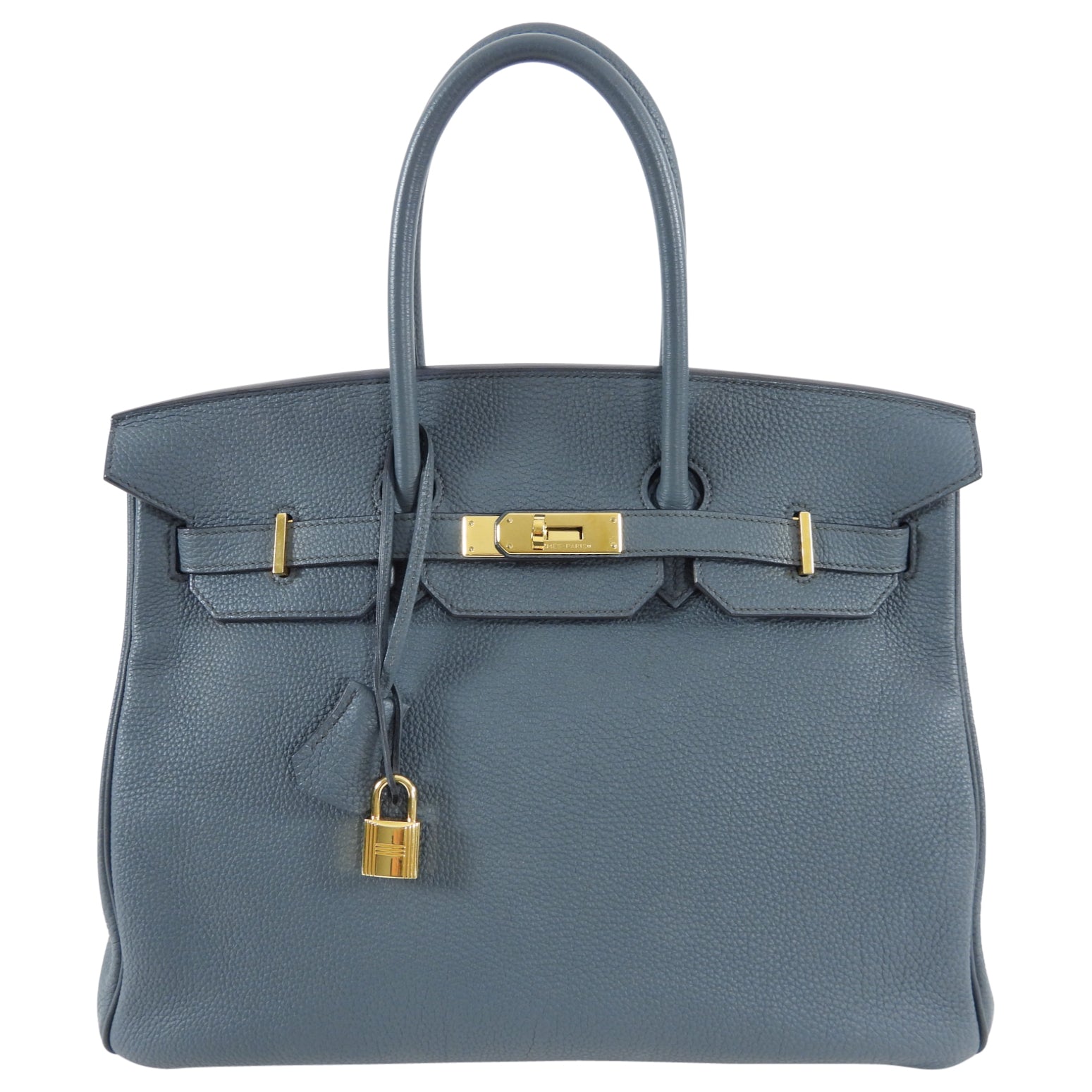 Hermes Birkin 35 Bleu Orage Togo GHW Bag