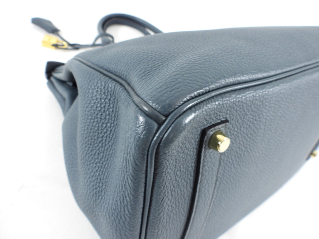 Hermes Birkin 35 Bleu Orage Togo GHW Bag