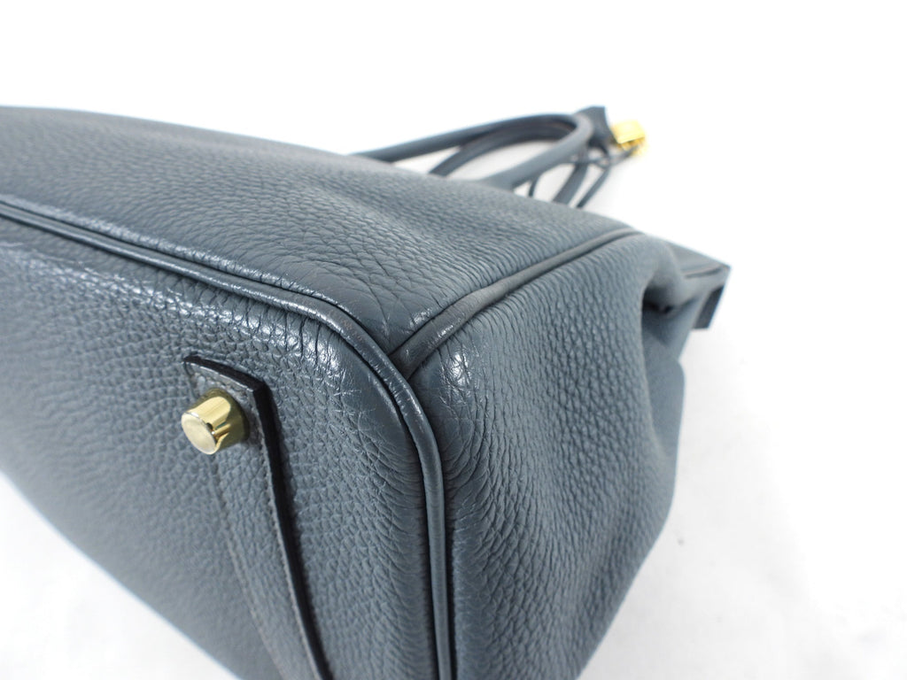 Hermes Birkin 35 Bleu Orage Togo GHW Bag