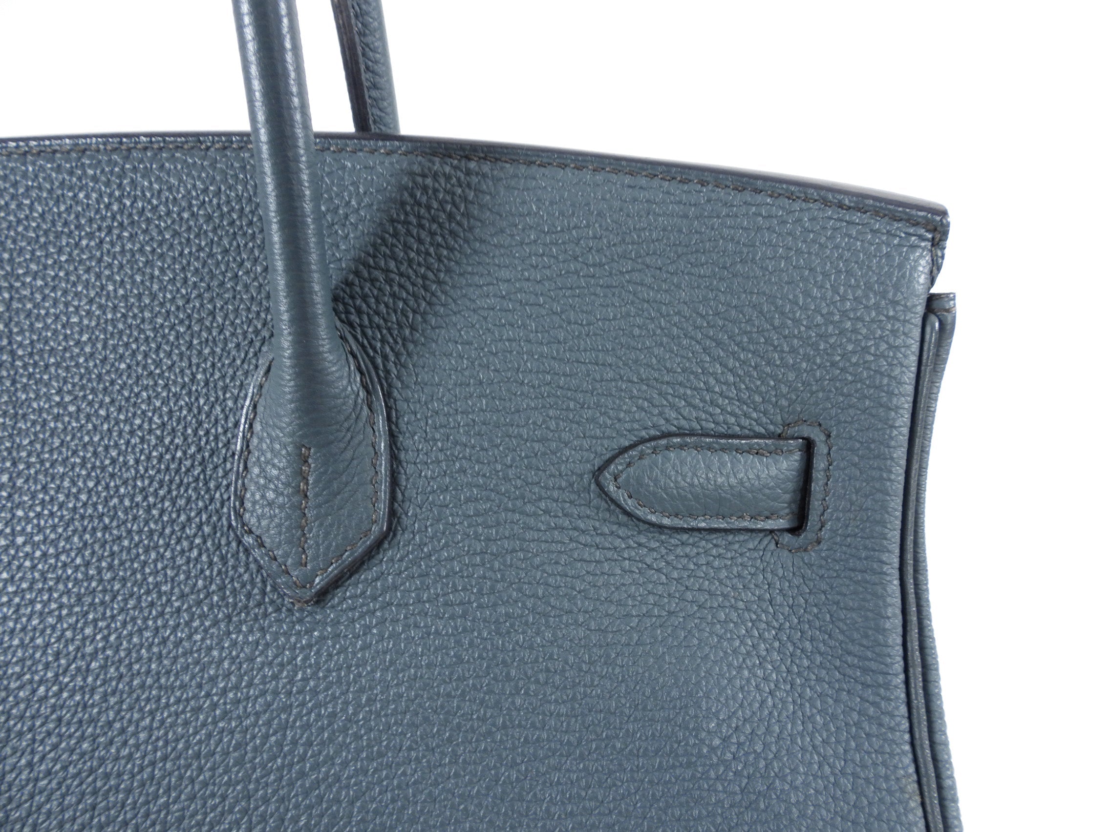 Hermes Birkin 35 Bleu Orage Togo GHW Bag