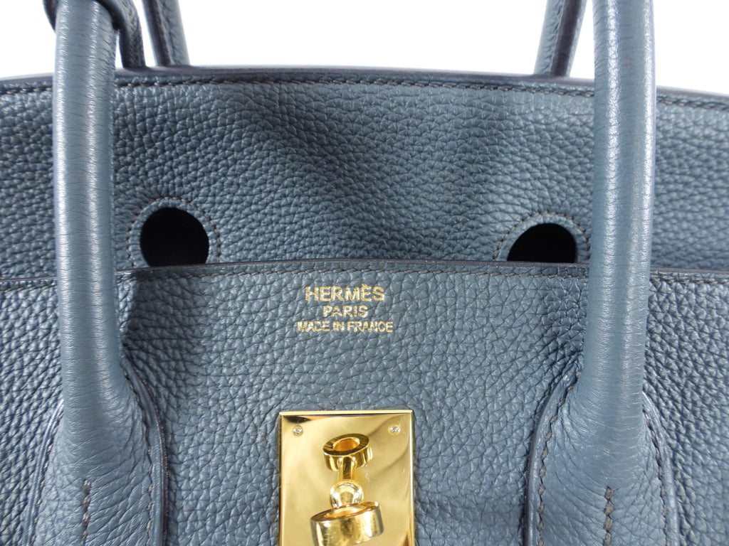 Hermes Birkin 35 Bleu Orage Togo GHW Bag
