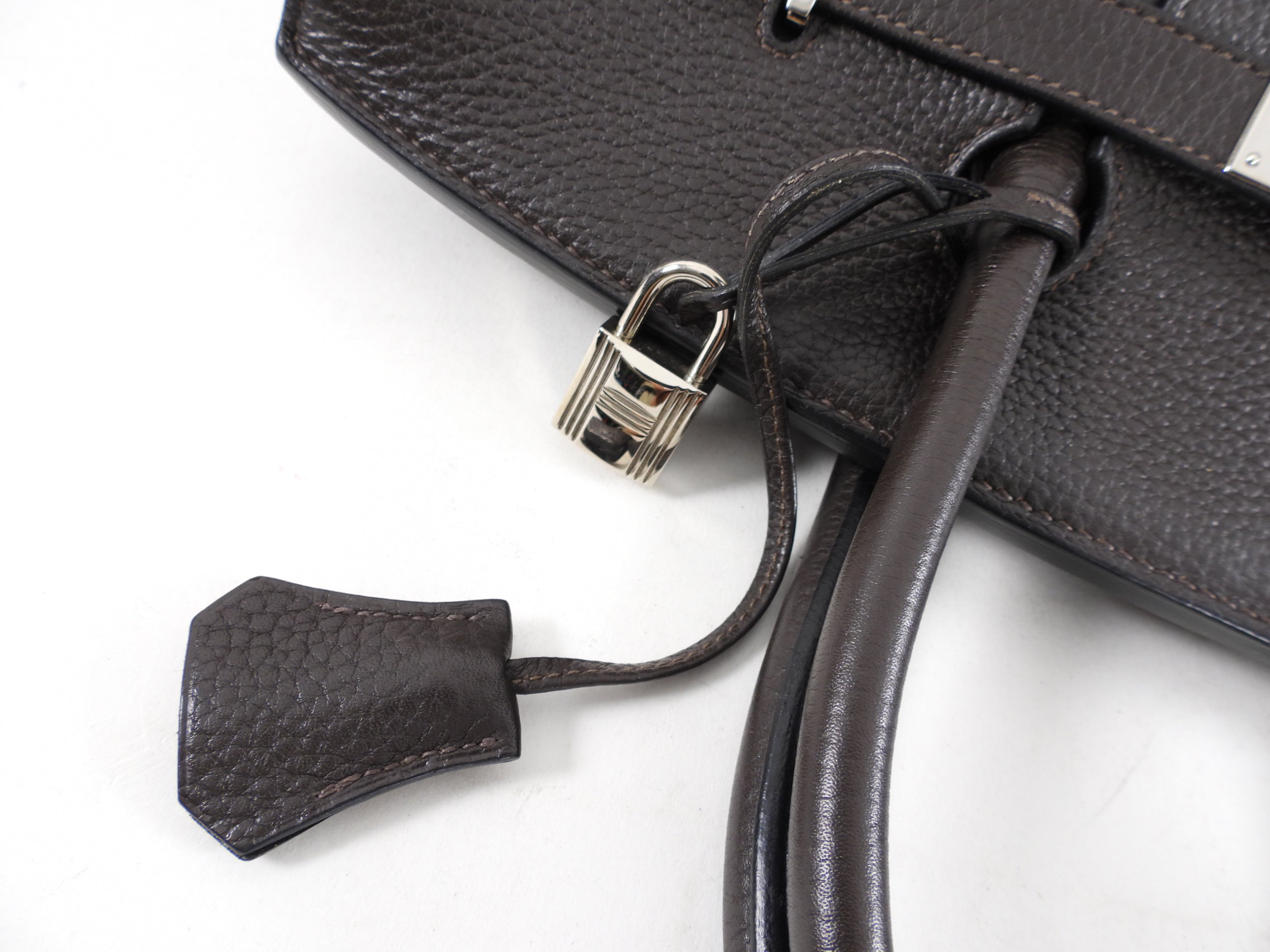 Hermes Birkin 35 Ebene Clemence PHW Bag