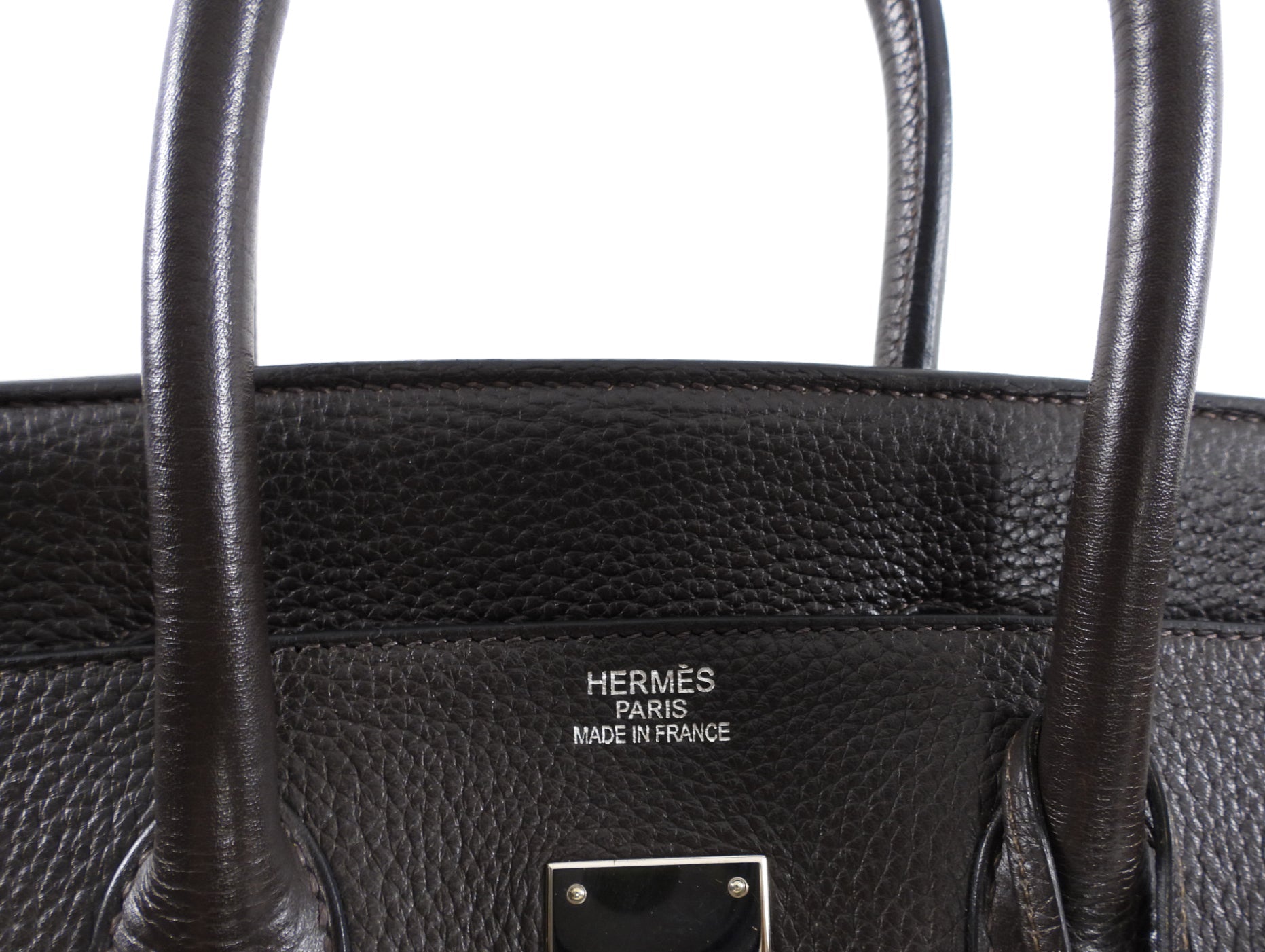Hermes Birkin 35 Ebene Clemence PHW Bag