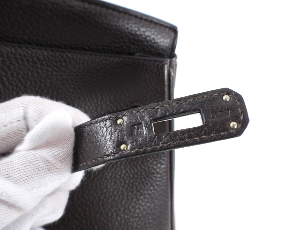 Hermes Birkin 35 Ebene Clemence PHW Bag
