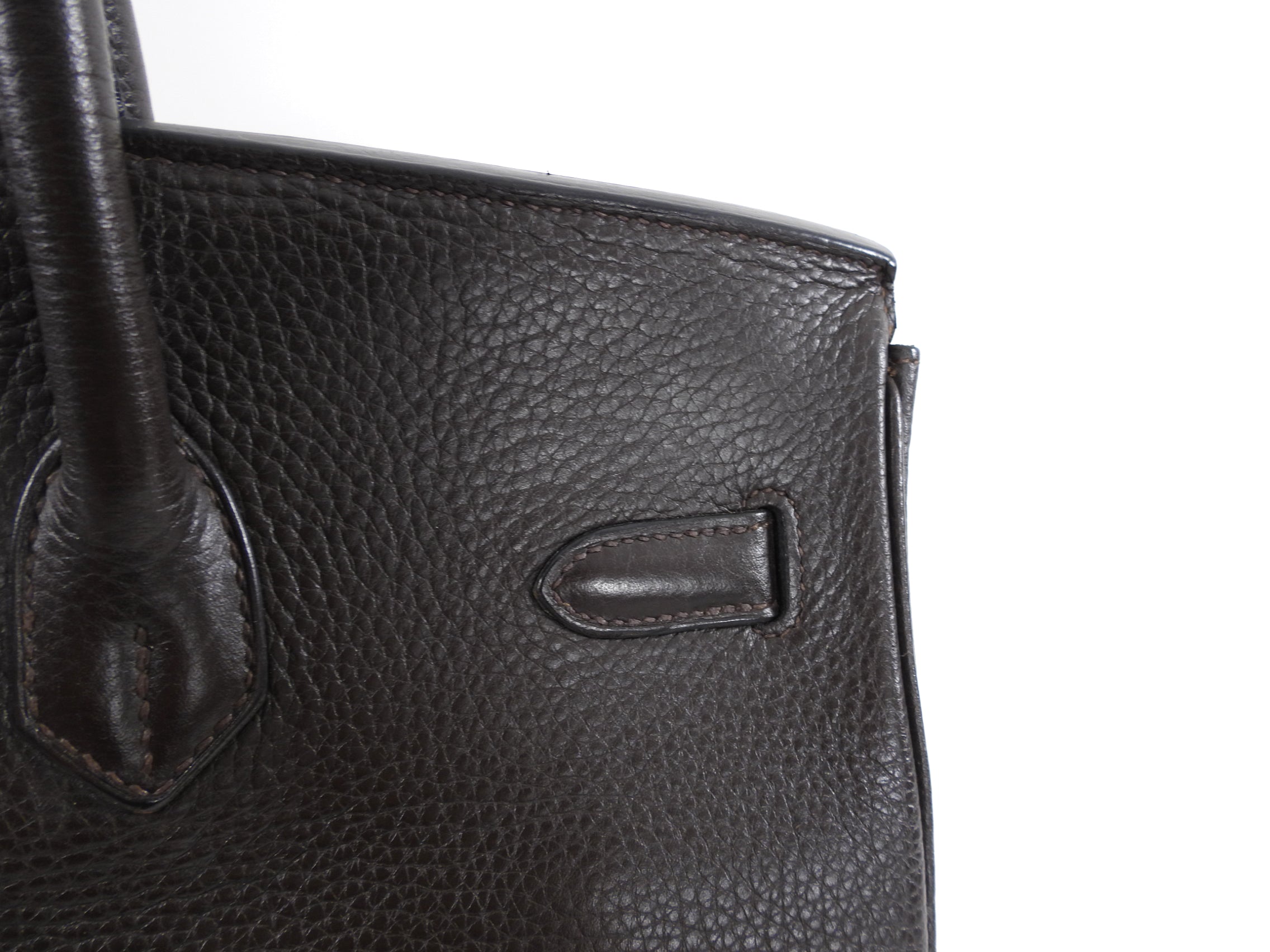 Hermes Birkin 35 Ebene Clemence PHW Bag